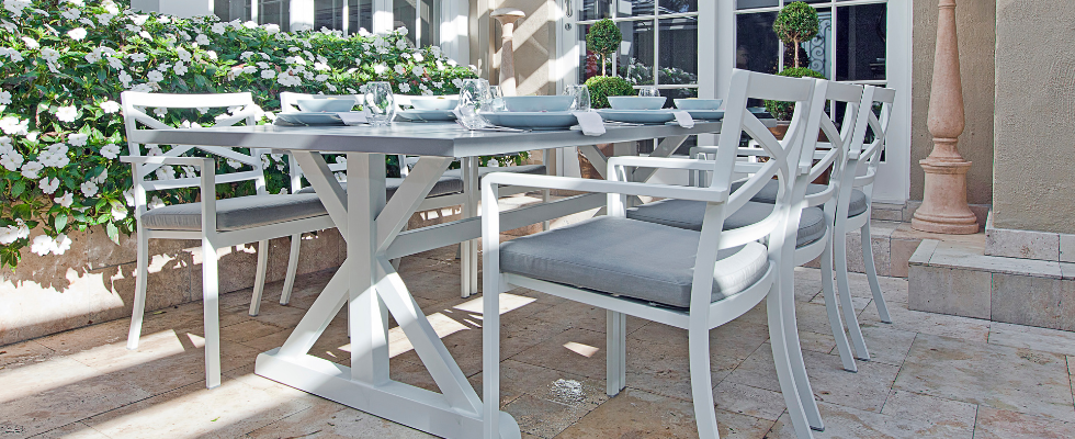 How to Style a Narrow Covered Patio Judy and John's Story