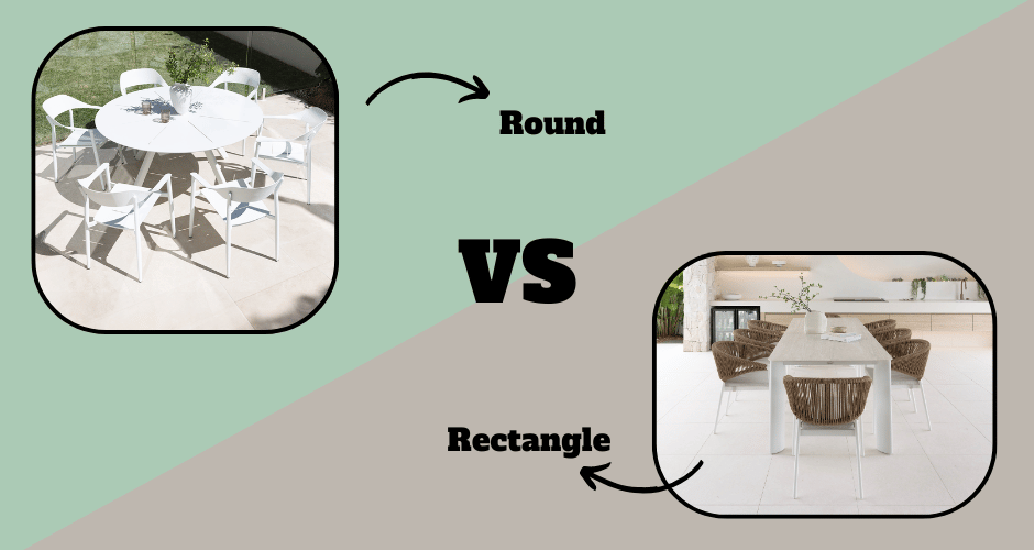 Round vs Rectangular Outdoor Dining Tables: Which is Right for Your Brisbane Home?
