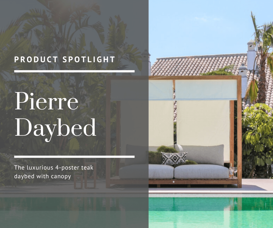 Pierre daybed - the ultimate in outdoor living - Lume Outdoor Living