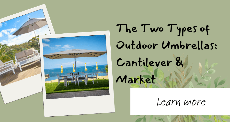 The Two Types of Outdoor Umbrellas: Cantilever & Market - Lume Outdoor Living