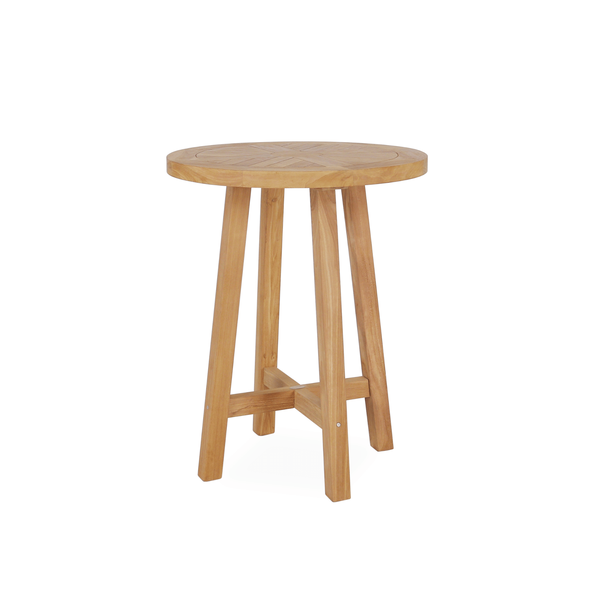 Hawaii Teak 80cm Round Outdoor Bar Table