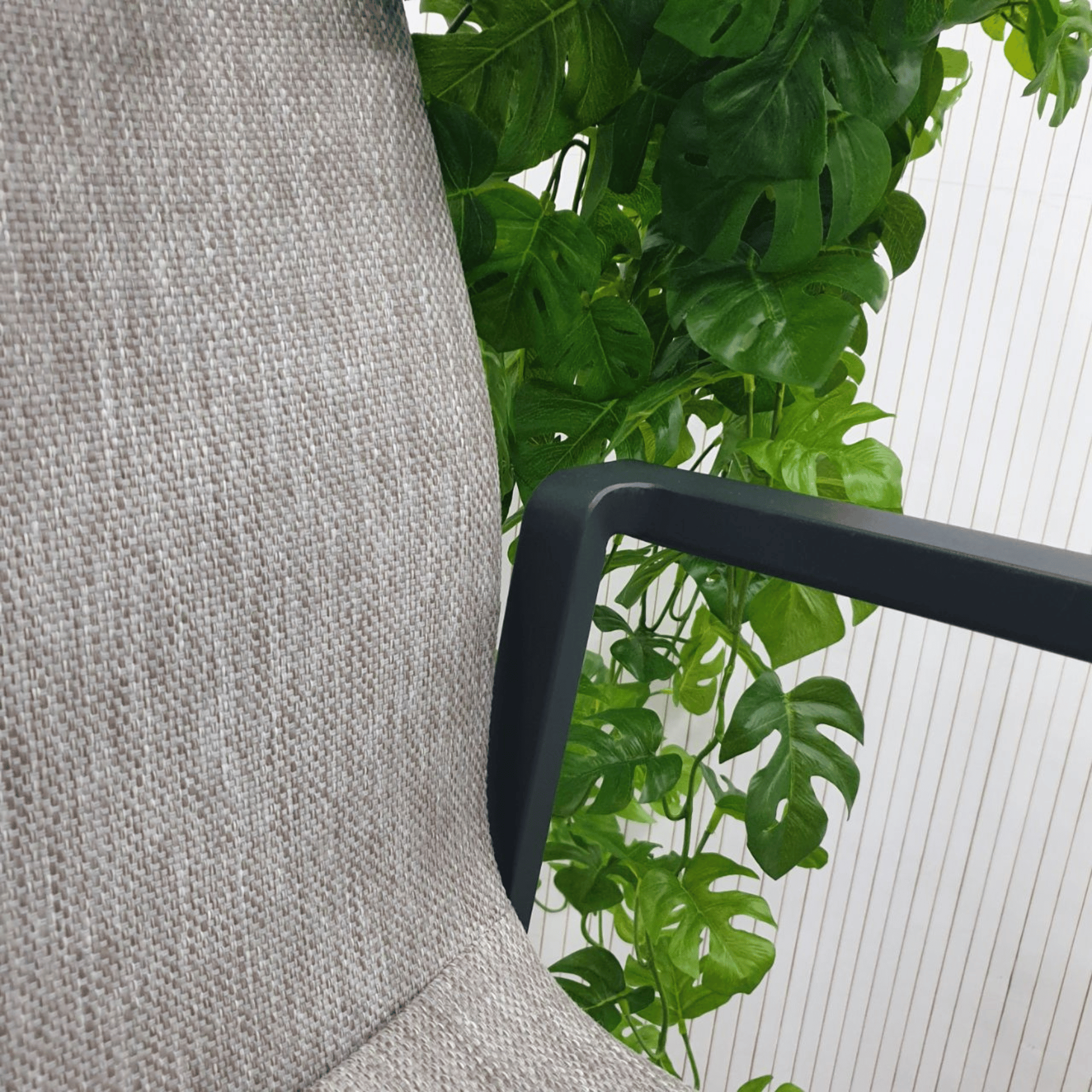 Bronte Aluminium Outdoor Dining Chair - Charcoal/Taupe