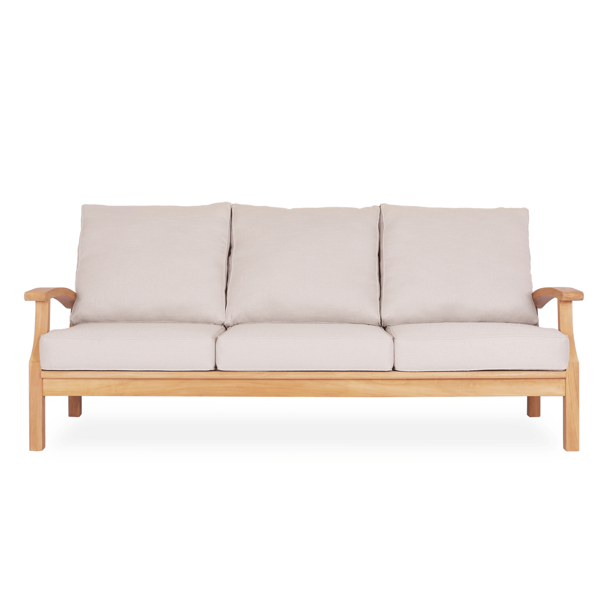 Lombok 3 Seater Lounge Chair - Wheat Fabric