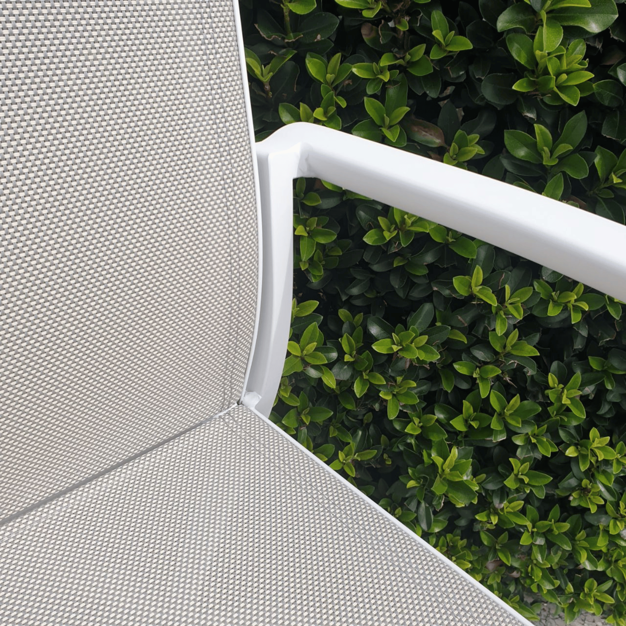 Florida Aluminium Outdoor Dining Chair - White/Beige