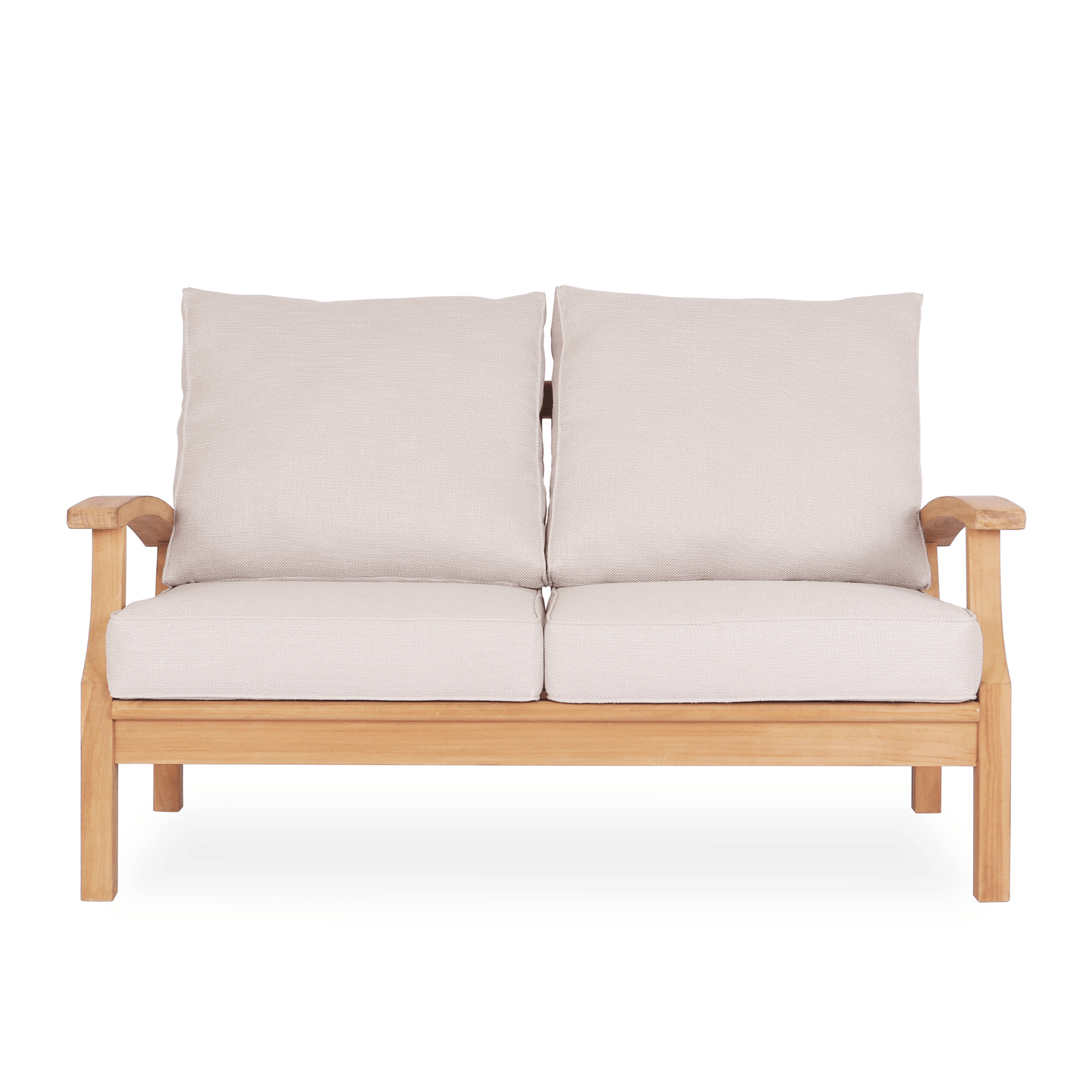 Lombok 2 Seater Lounge Chair - Wheat Fabric