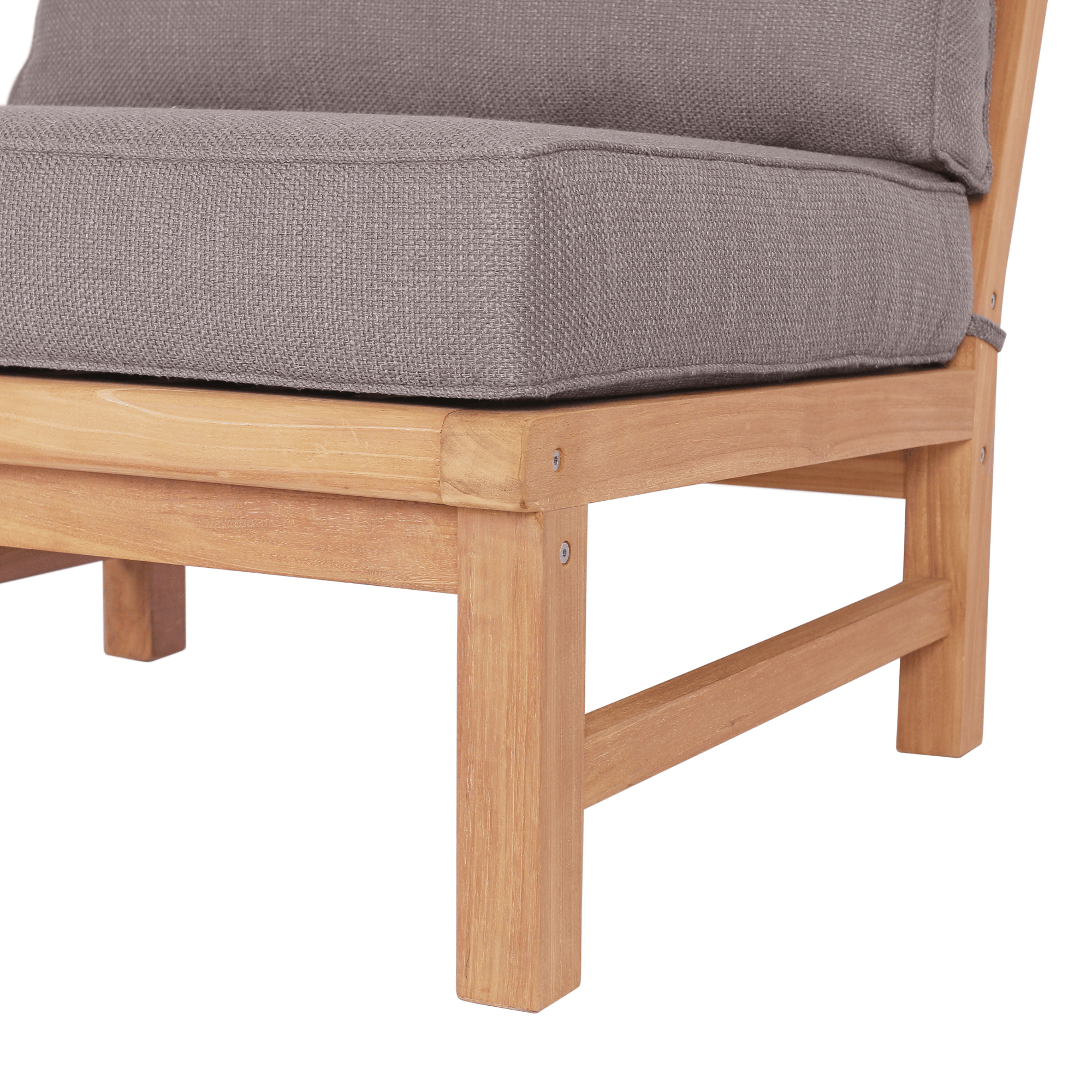 Fiji 5-piece Corner Lounge Setting plus Single Chair - Dove Fabric