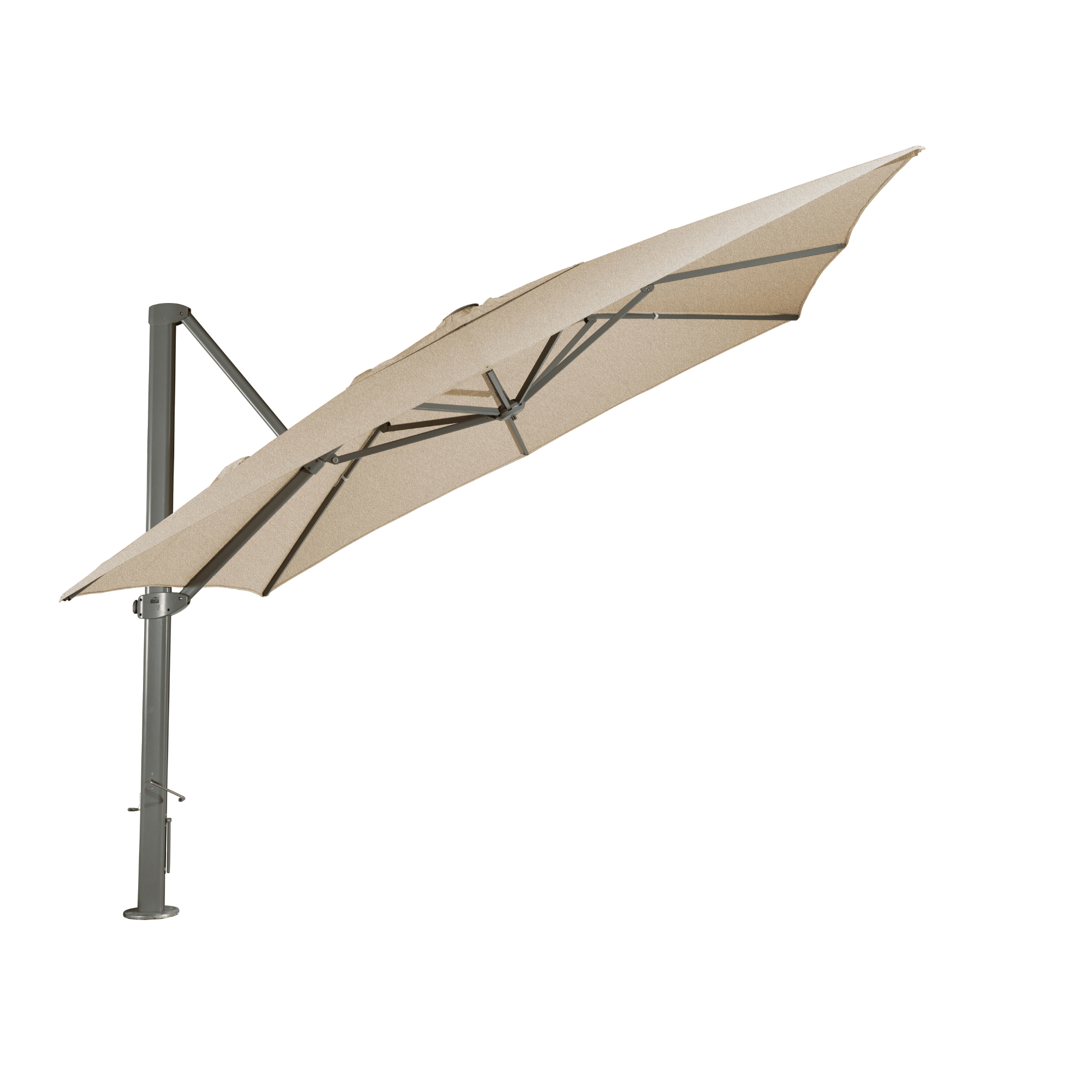 Asta 350cm Square Cantilever Umbrella - Wind-rated to 60kms
