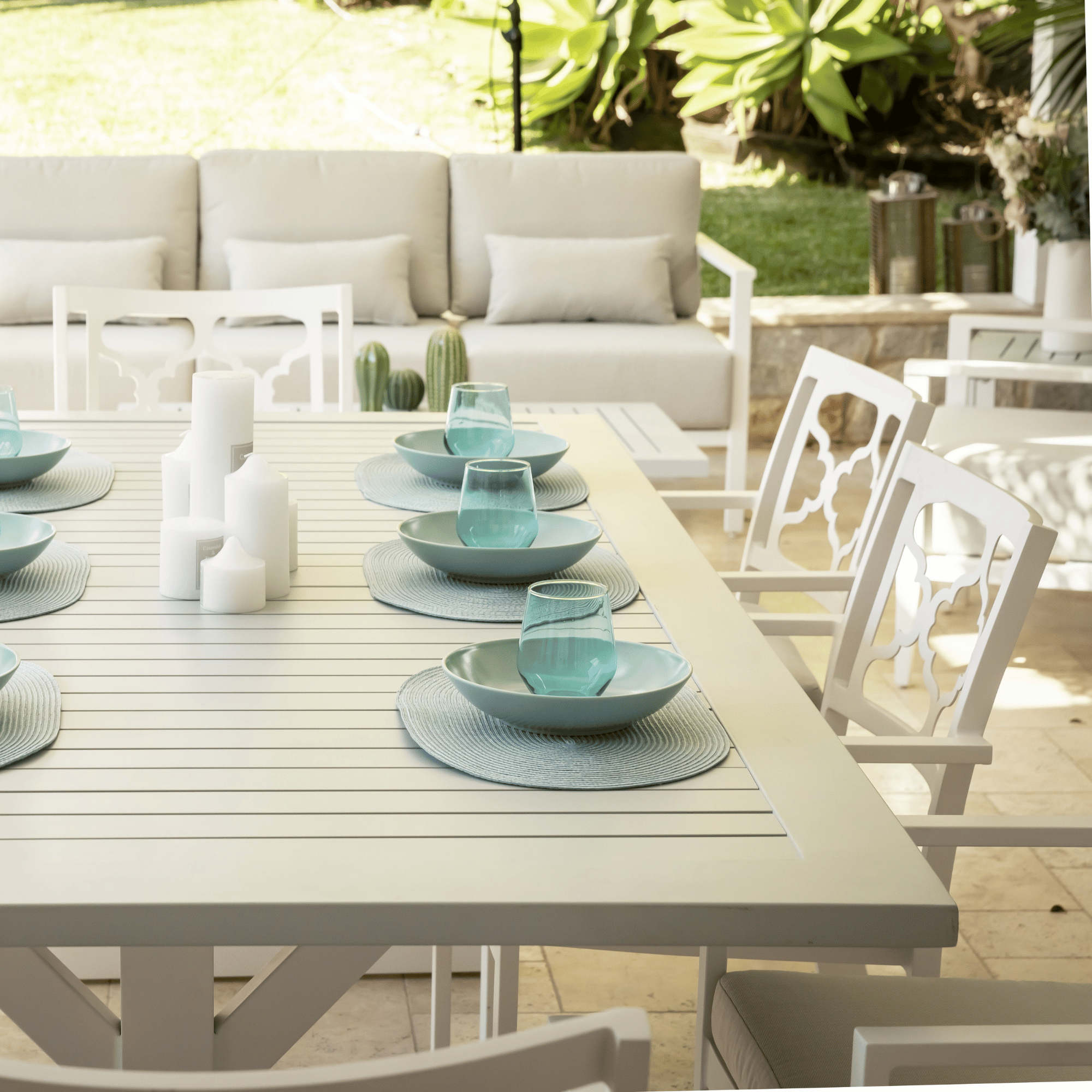Chesapeake Outdoor Dining Table - 220cm White