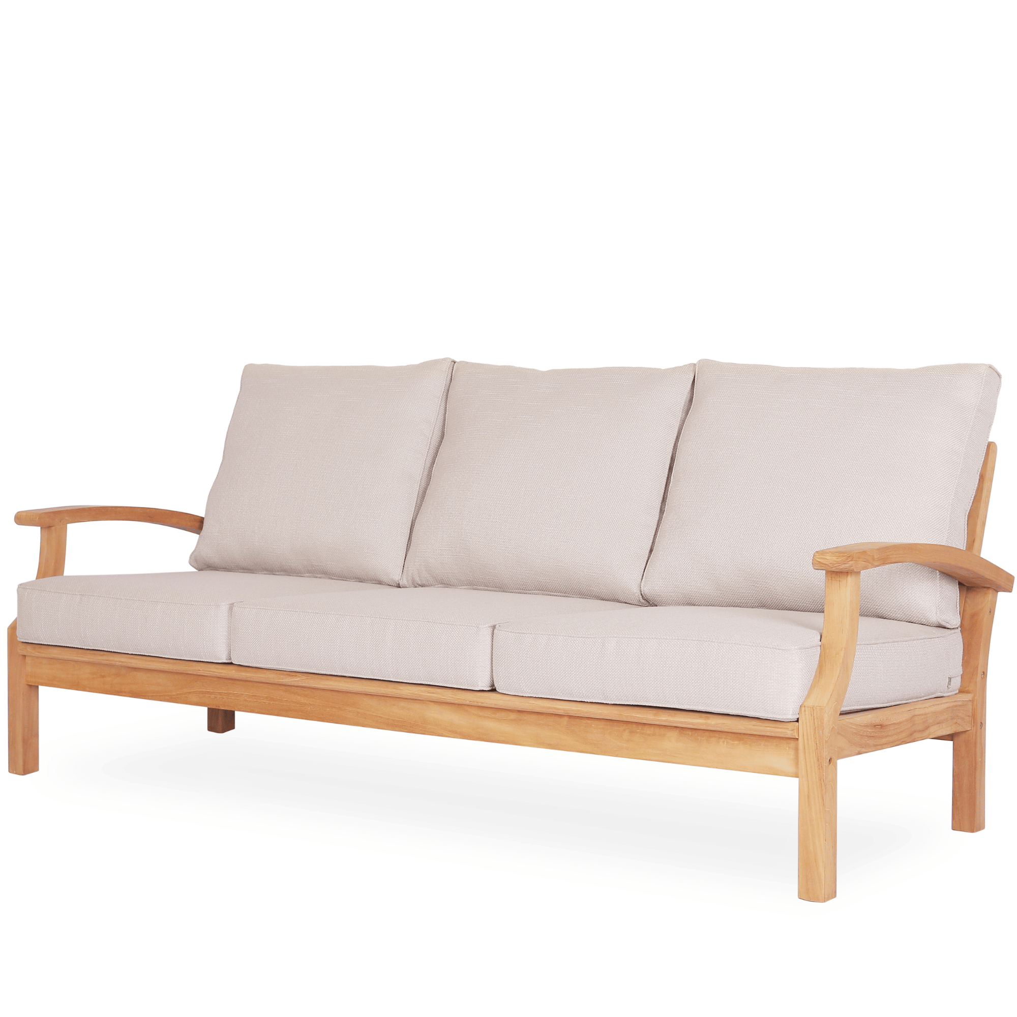 Lombok 3 Seater Lounge Chair - Wheat Fabric