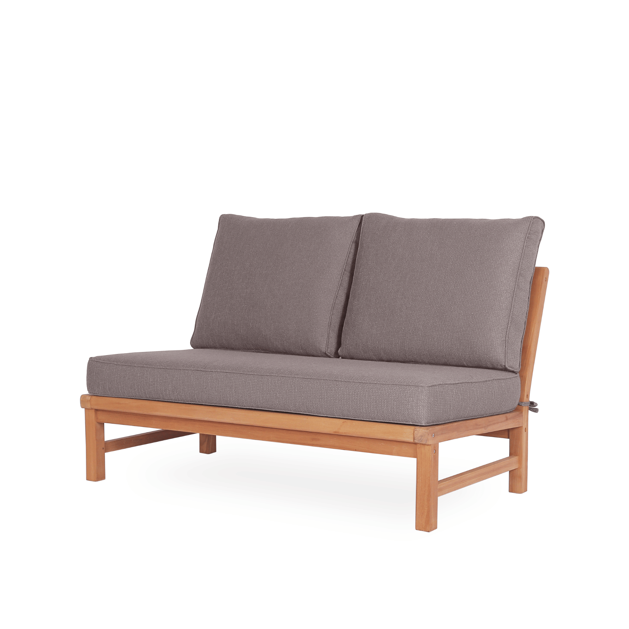 Fiji 5pce Corner Lounge Setting with Lounge Chair - Teak/Dove