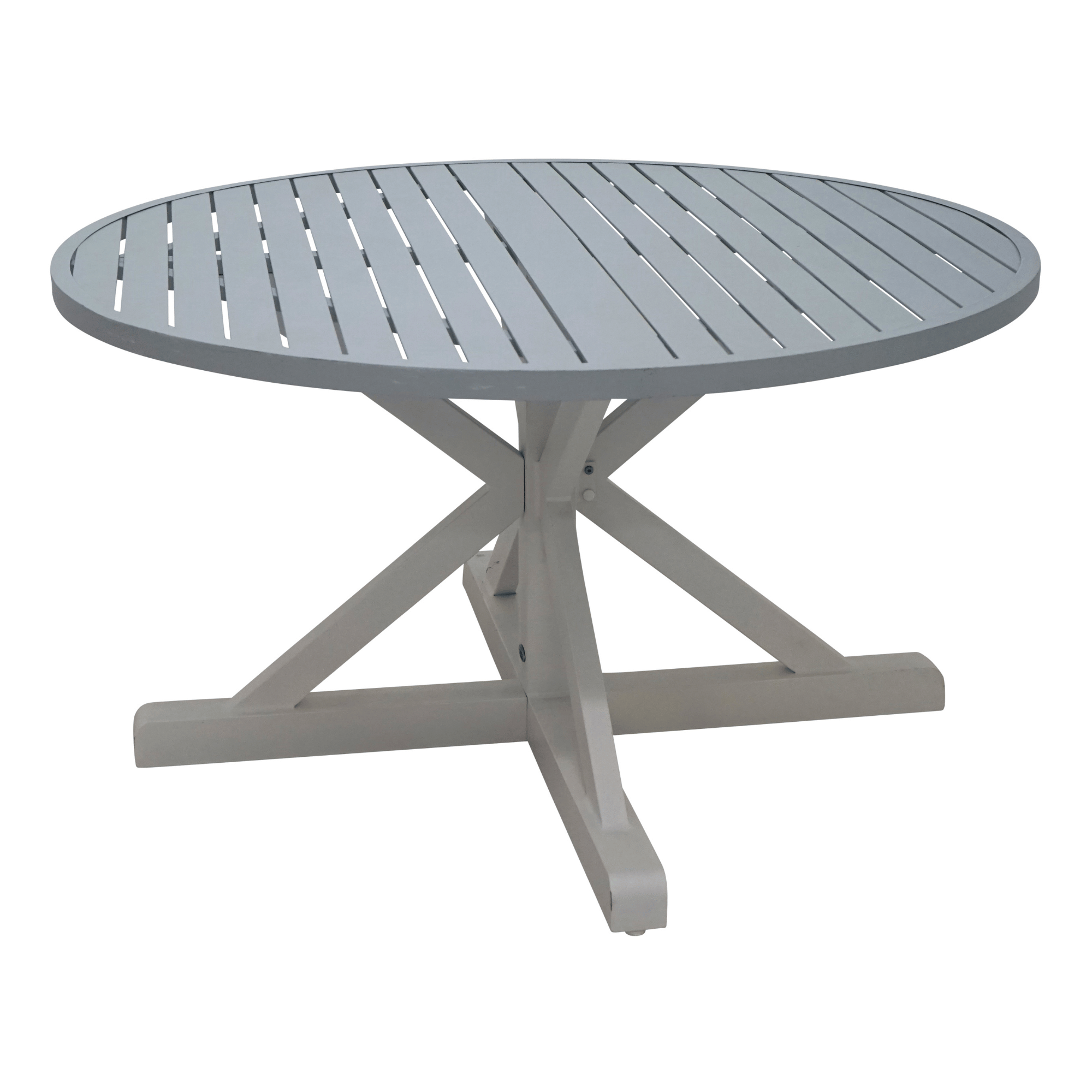Chesapeake Outdoor Dining Table - 130cm Round White