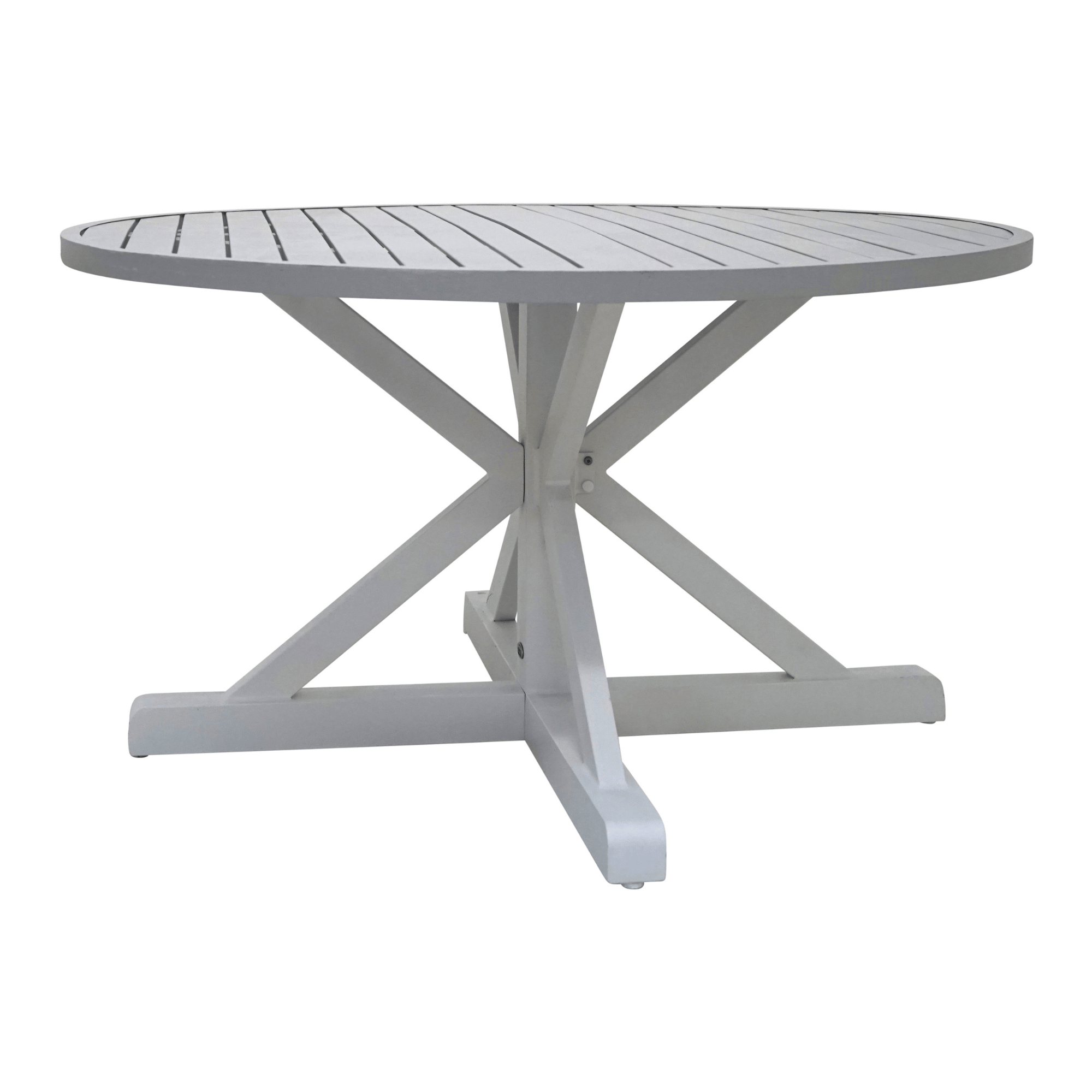 Chesapeake Outdoor Dining Table - 130cm Round White
