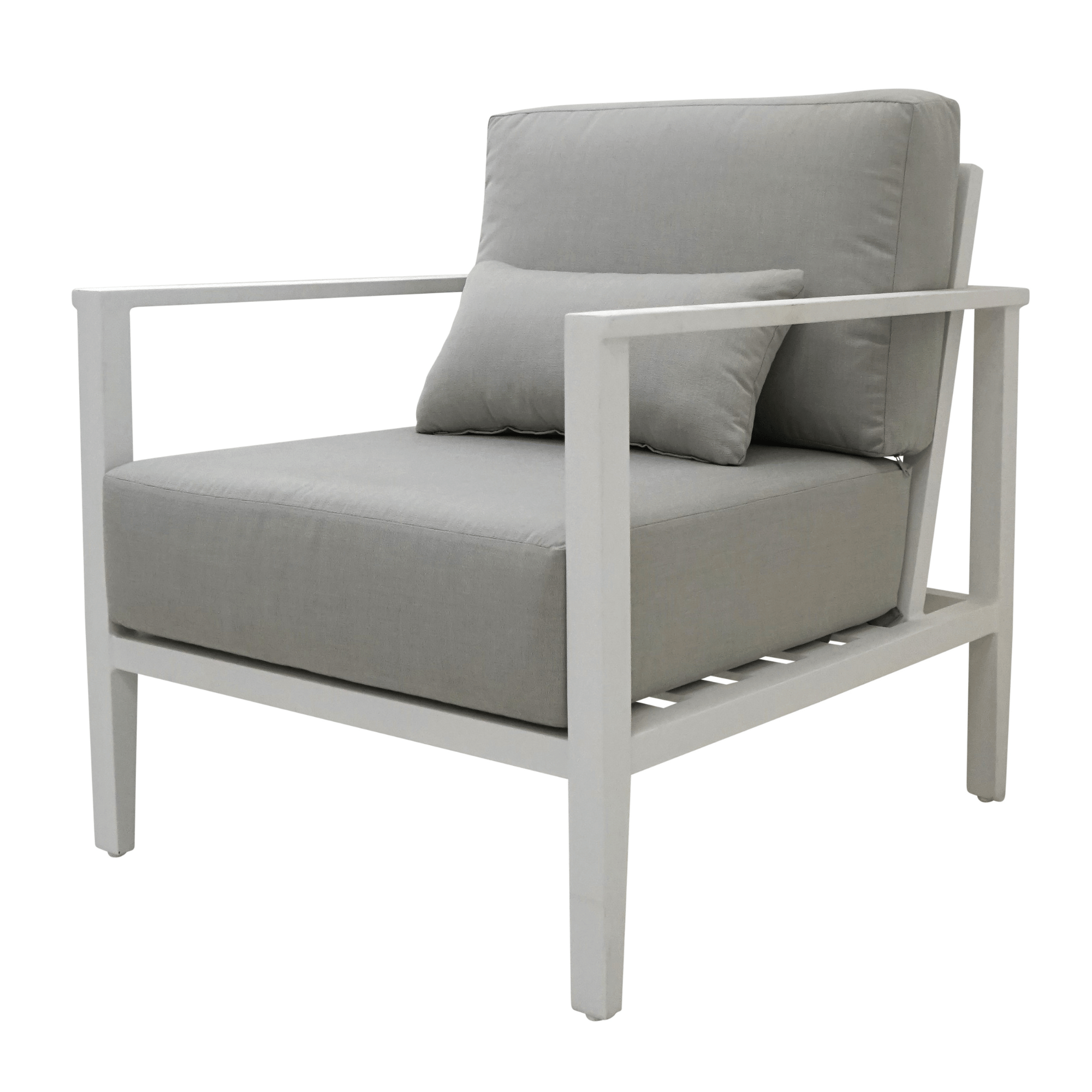 Chesapeake Outdoor Single Lounge Chair - White