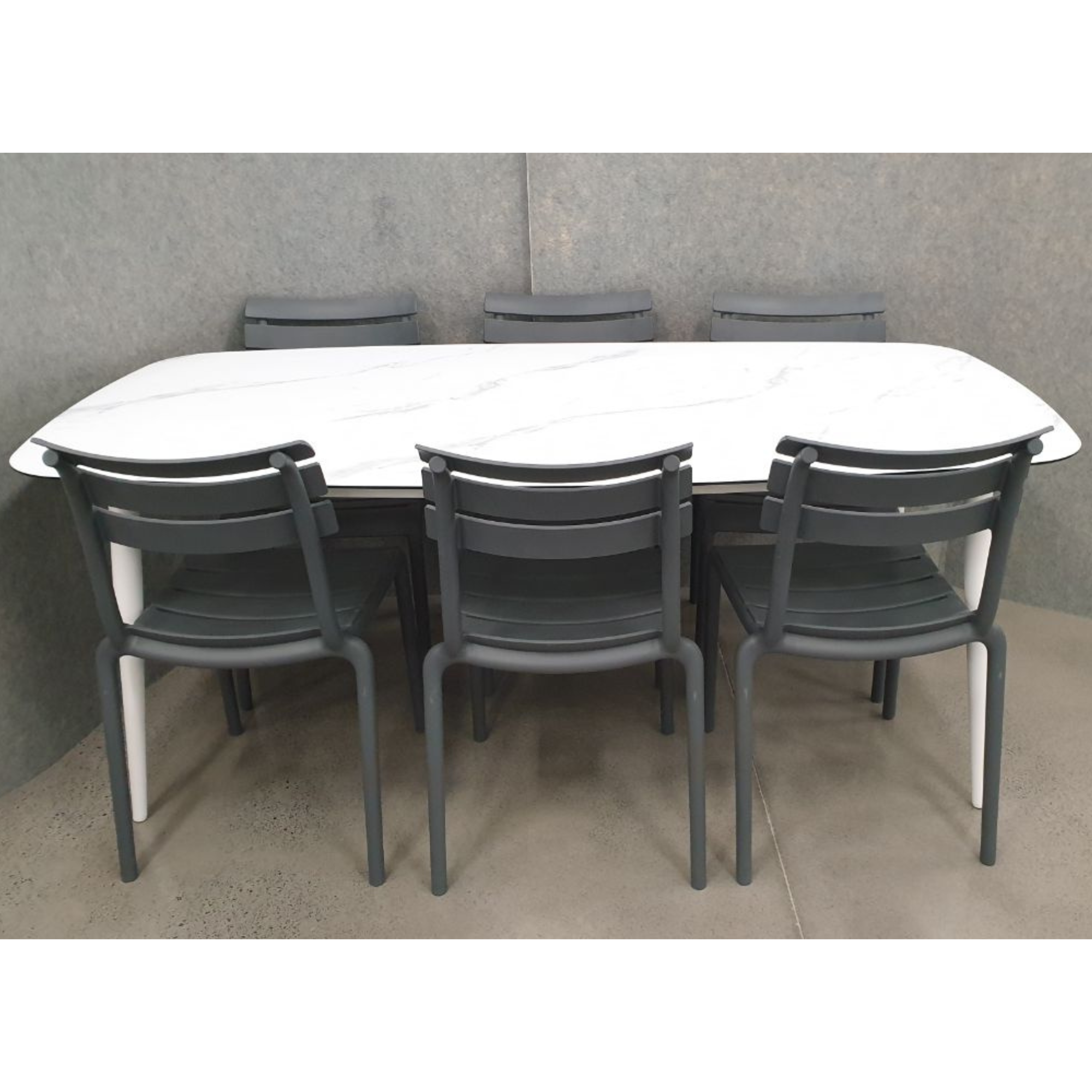 Freedom table with Helen chairs - 7 piece outdoor dining setting