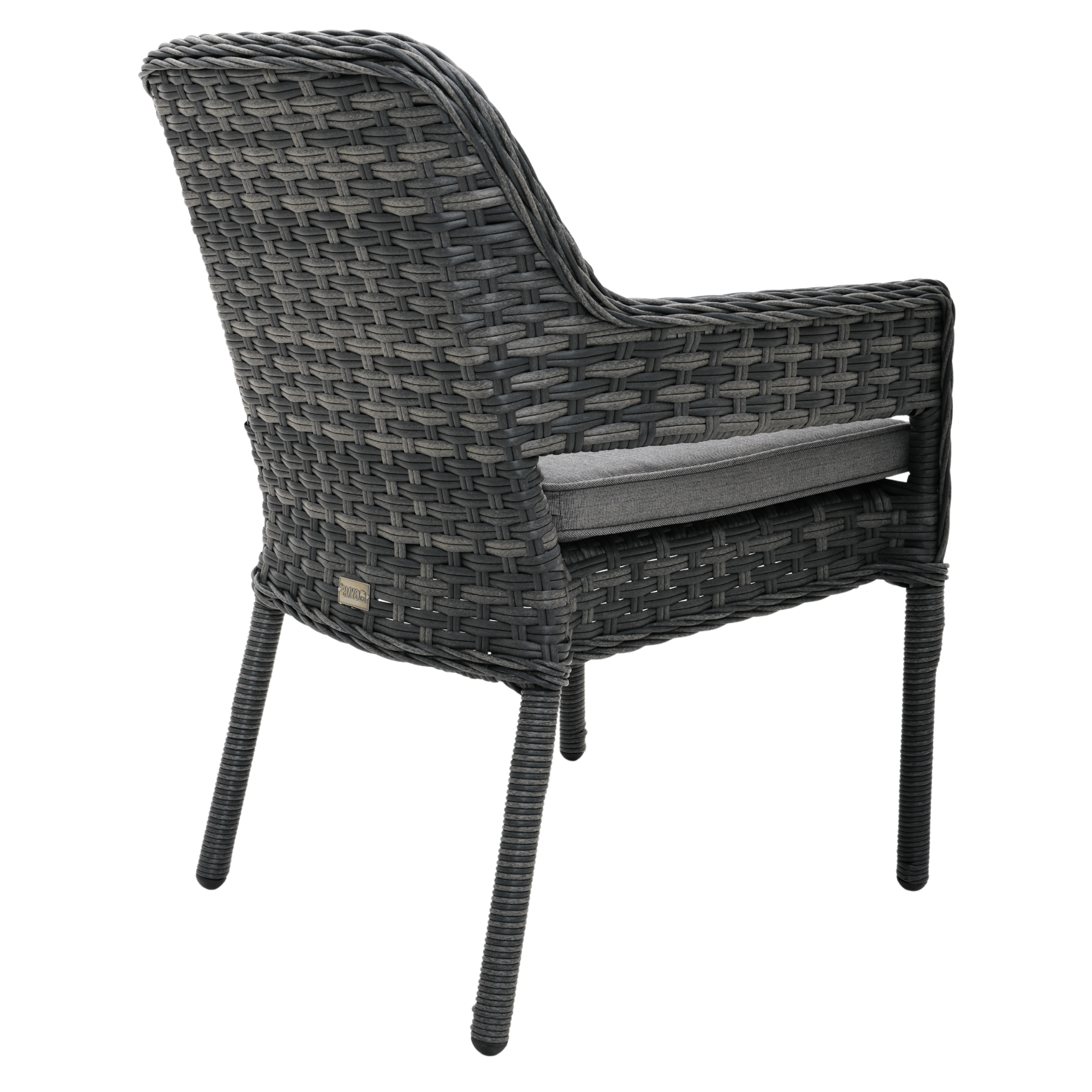 Fremont Wicker Outdoor Dining Chair - Castle Grey