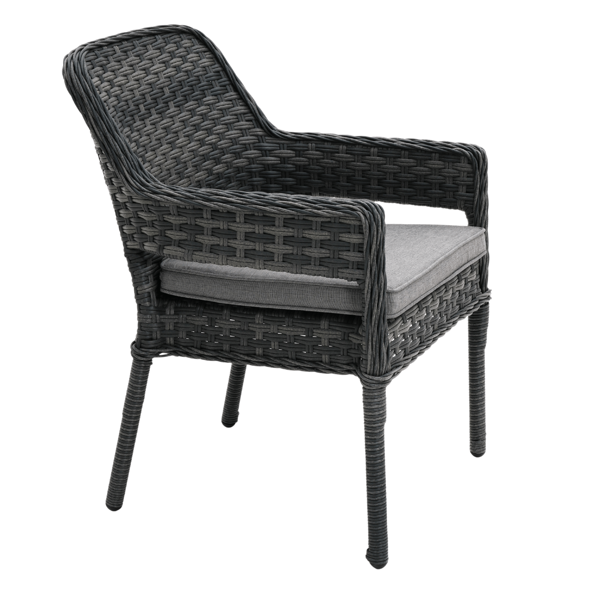 Fremont Wicker Outdoor Dining Chair - Castle Grey