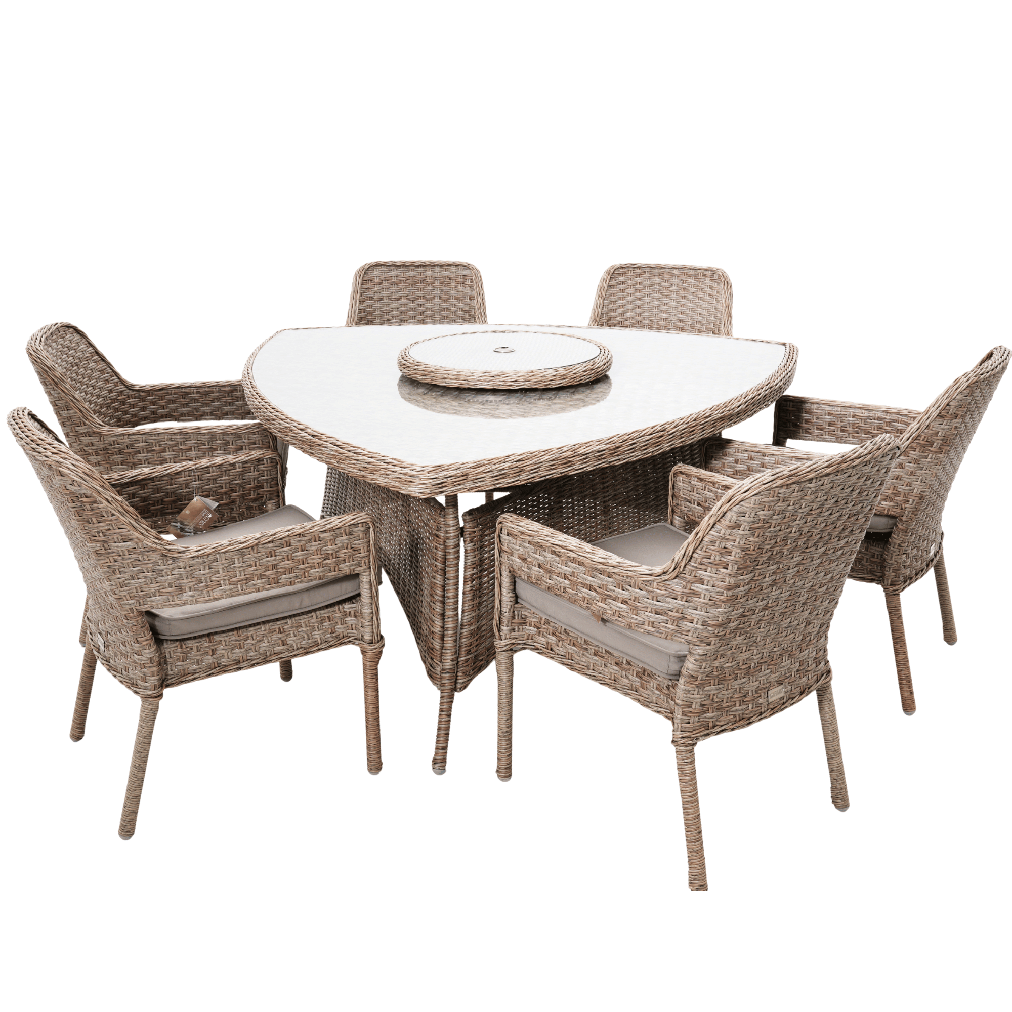 Fremont 7-piece Wicker Outdoor Dining Setting - Marina