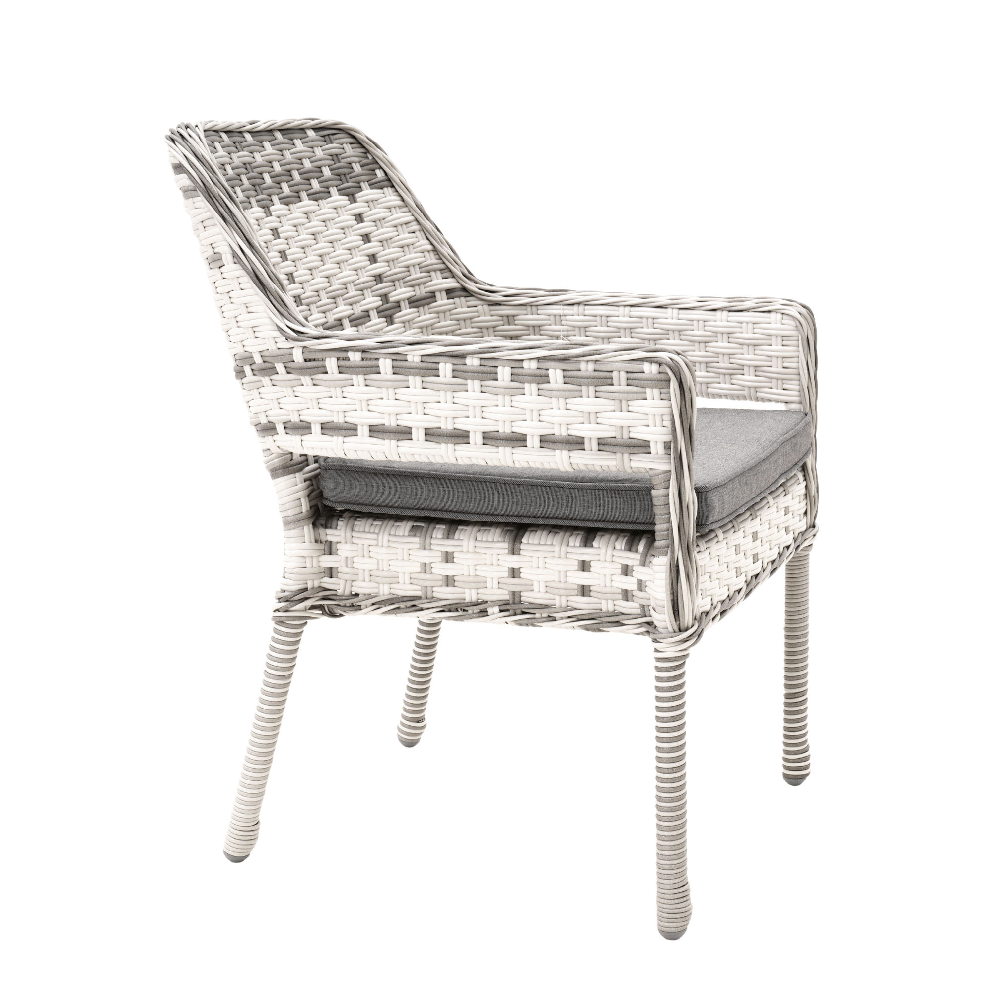 Fremont Wicker Outdoor Dining Chair - Zen White