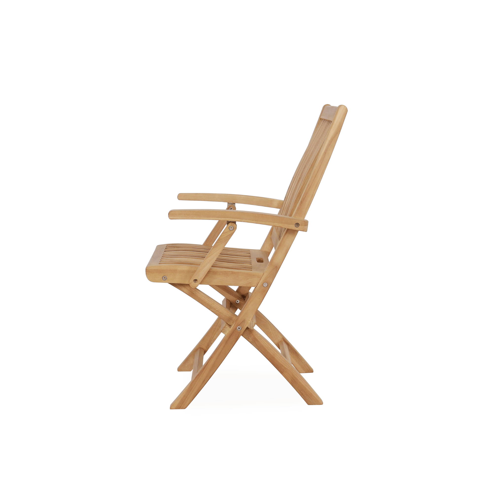East India Madeira Folding Armchair