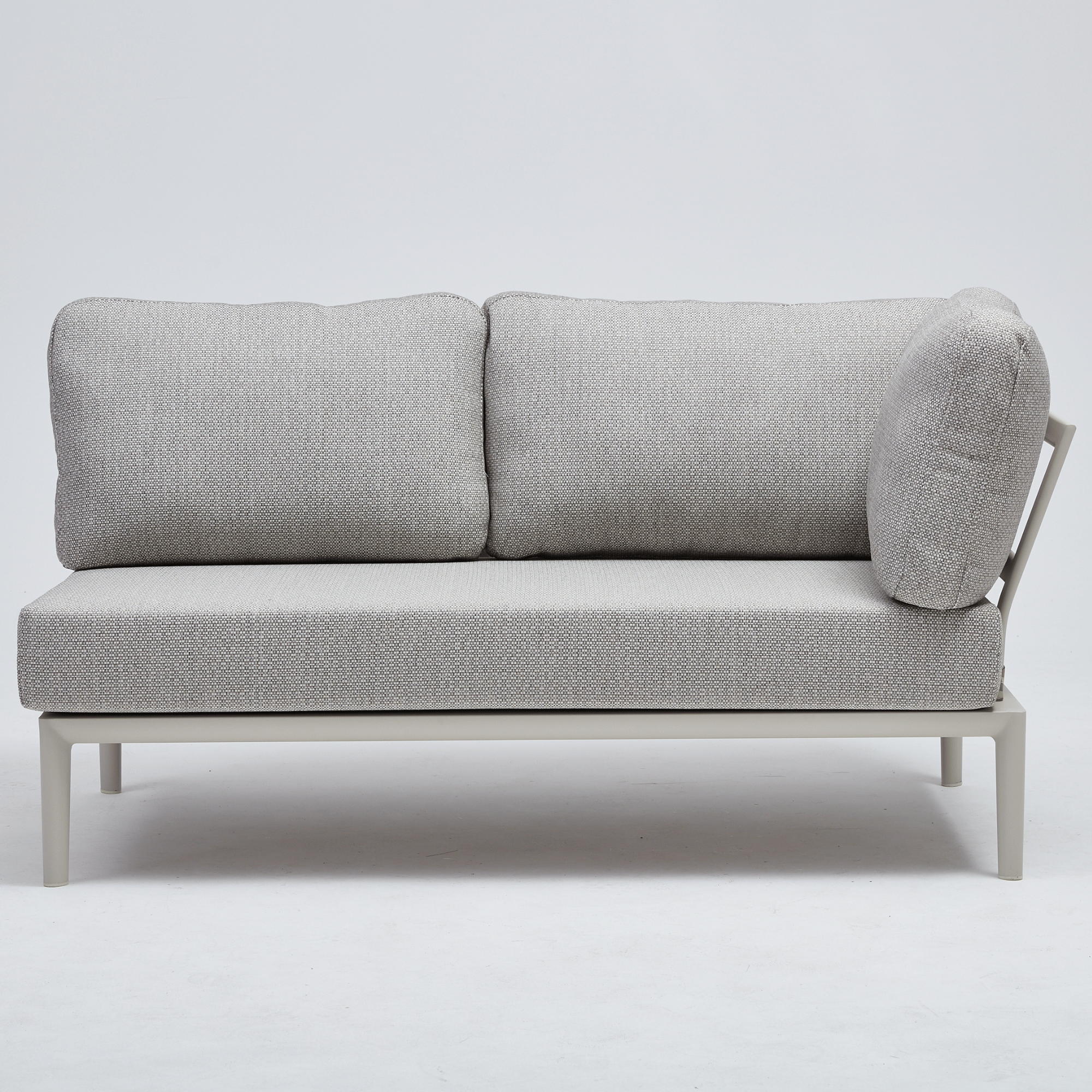 Milan Modular 2-seater Lounge Chair (corner back) - Cream