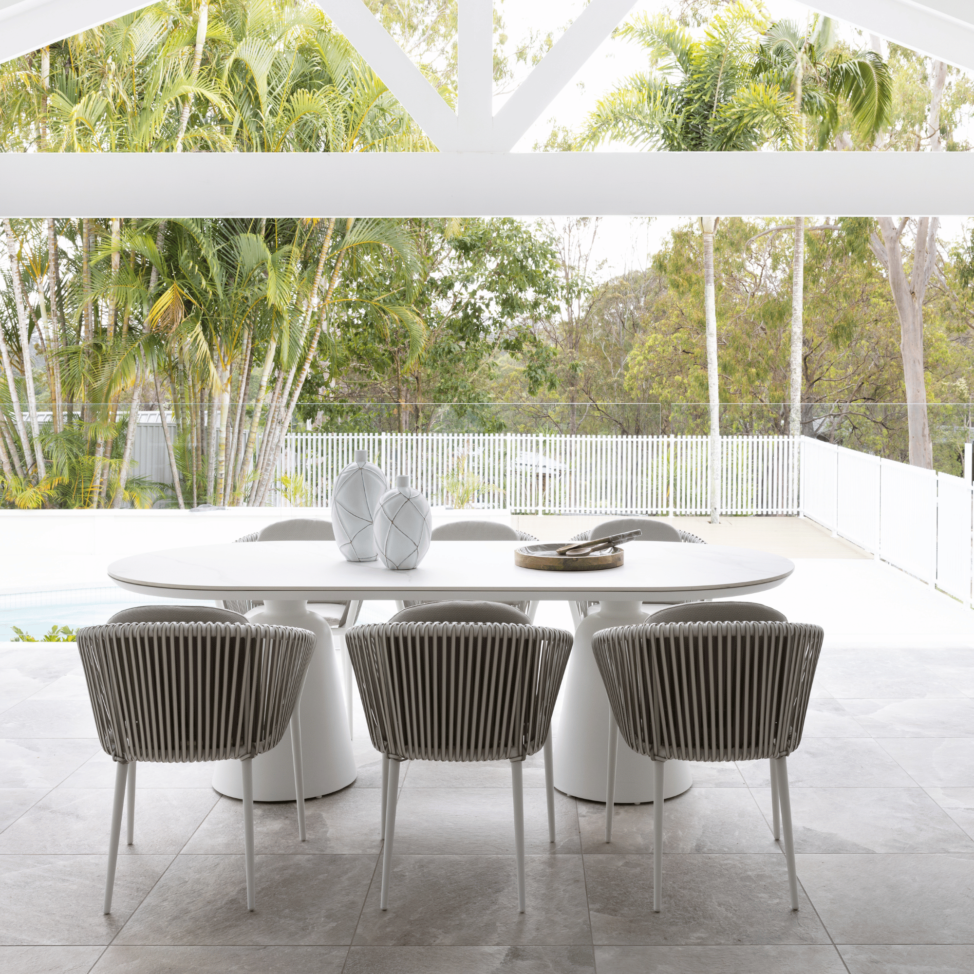 Ponte & Artemis 7piece Outdoor Dining Setting