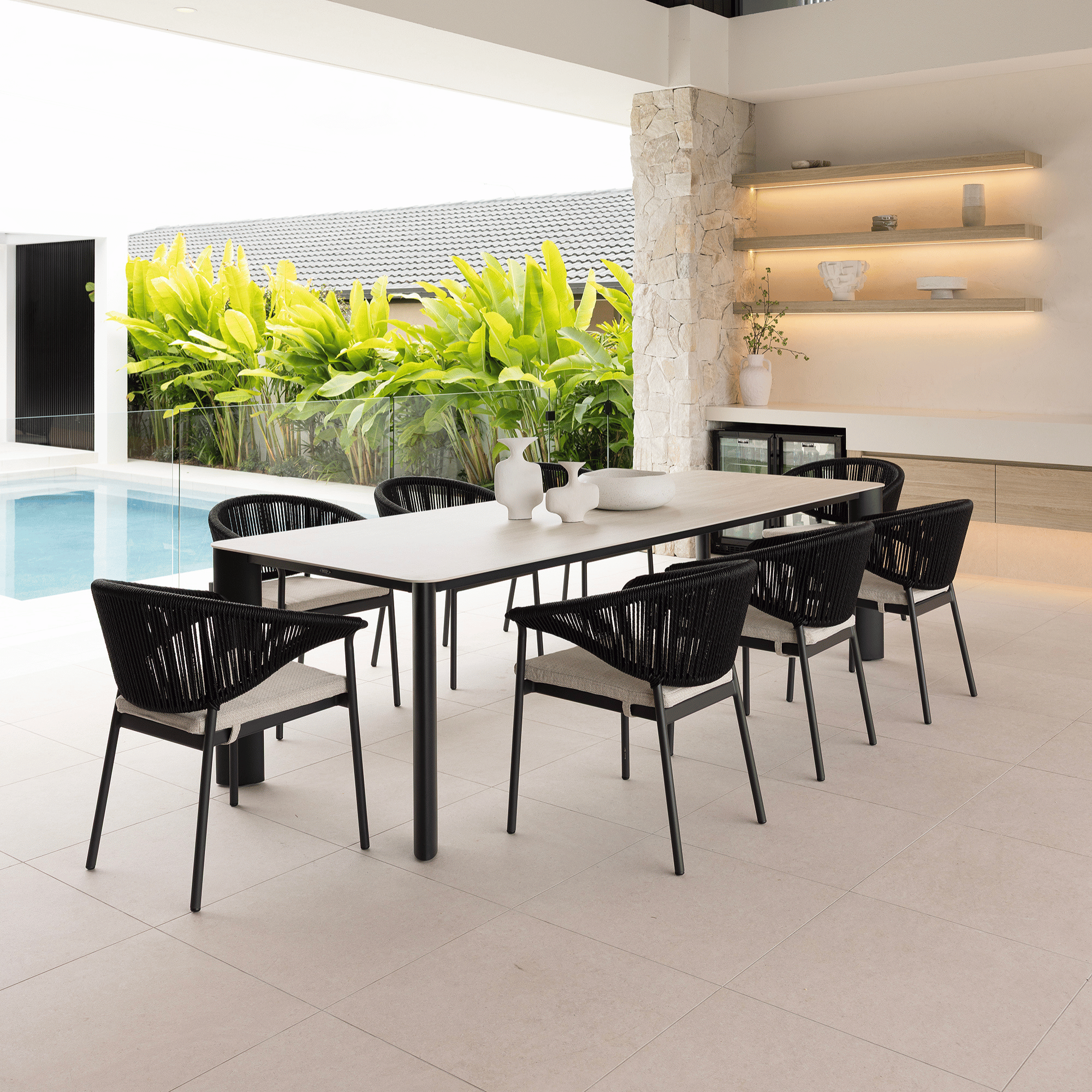 Rhonda & Celia 9-Piece Outdoor Dining Setting