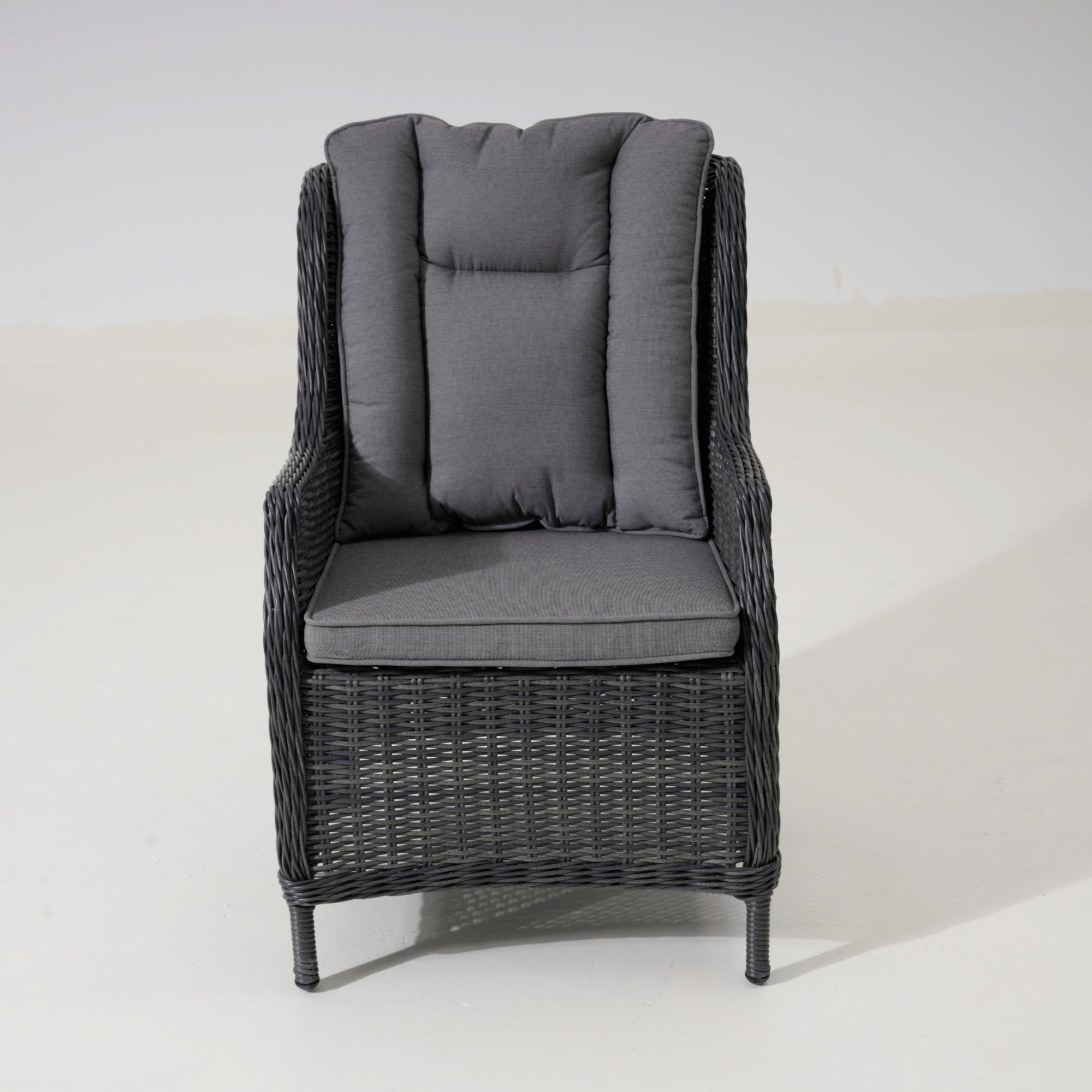 San Jose Outdoor Wicker Dining Chair – Castle Grey