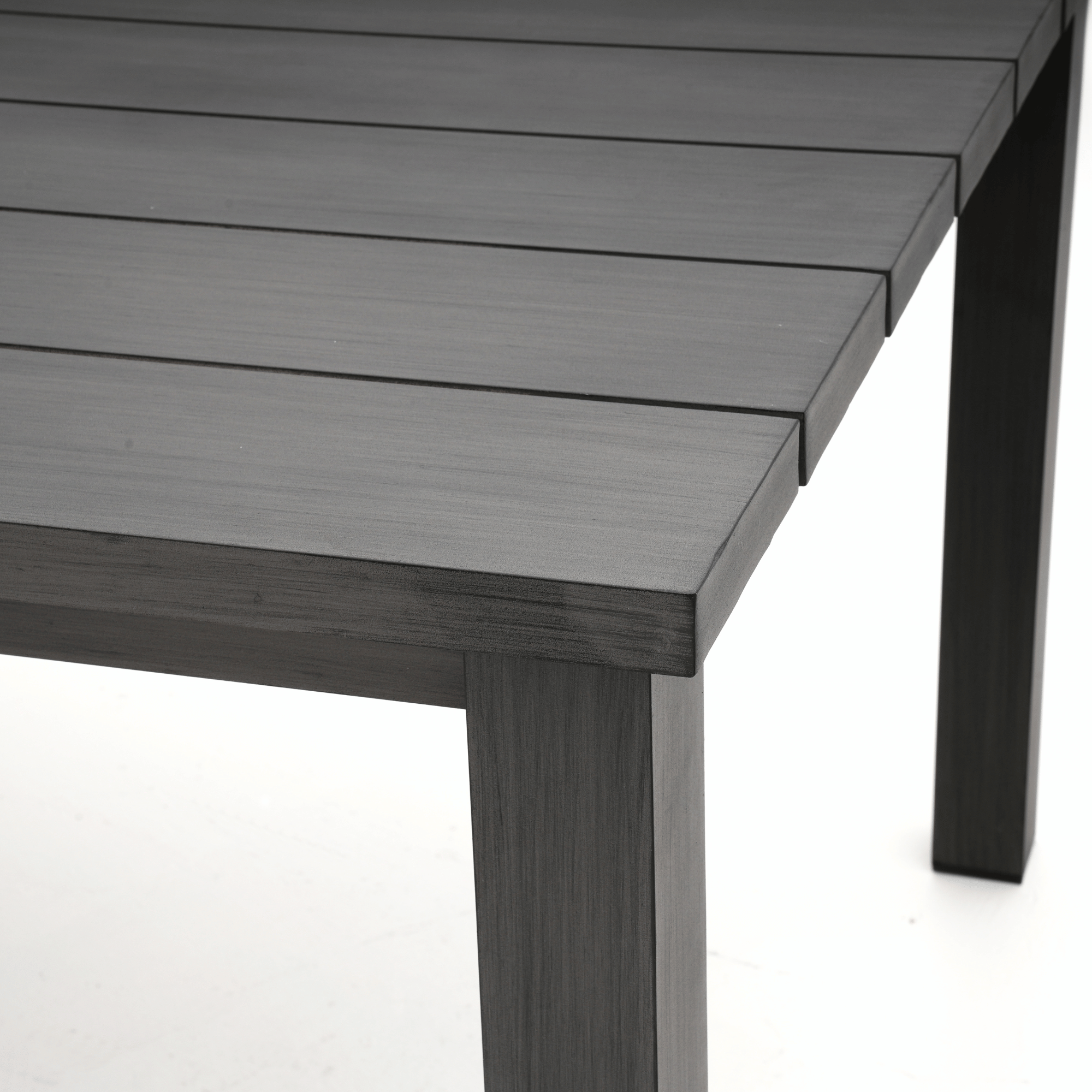 Sandy Bay Dining Table with San Jose Wicker Chairs 7‑piece Outdoor Wicker Dining Set - Castle Grey