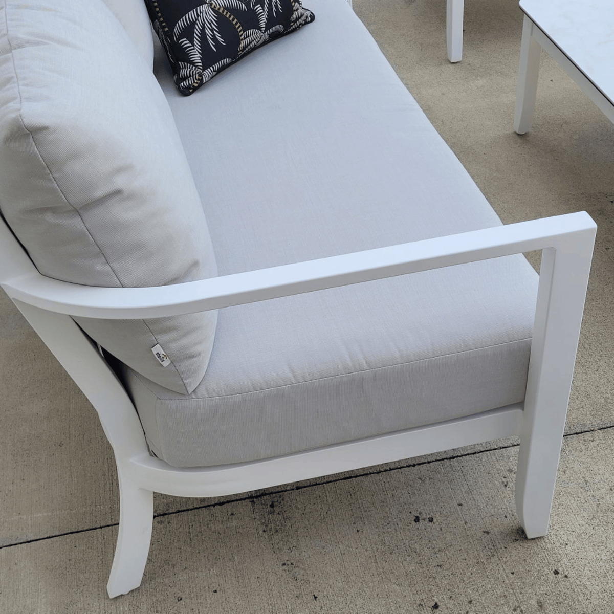 Saratoga 2-Seater Lounge Chair - White