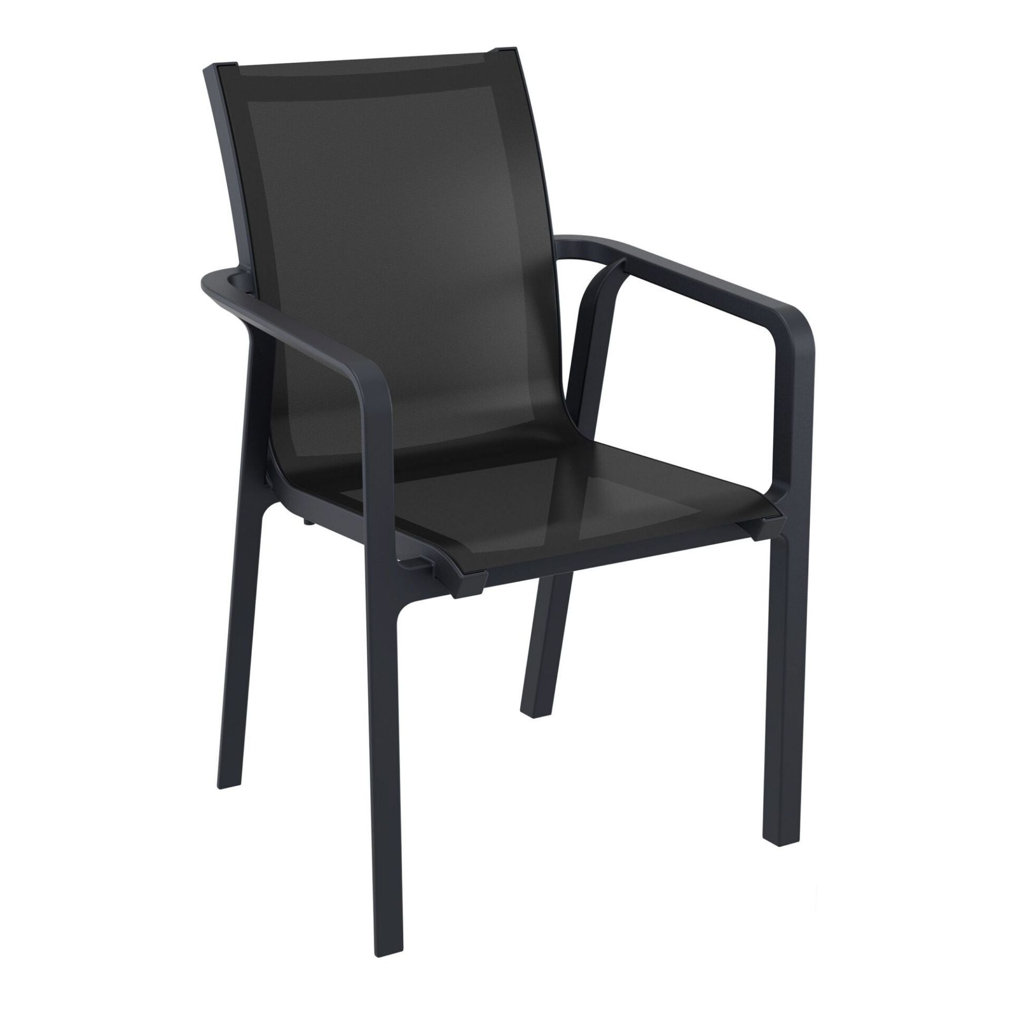 Siesta Pacific Dining Chair - Black - Commercial Grade