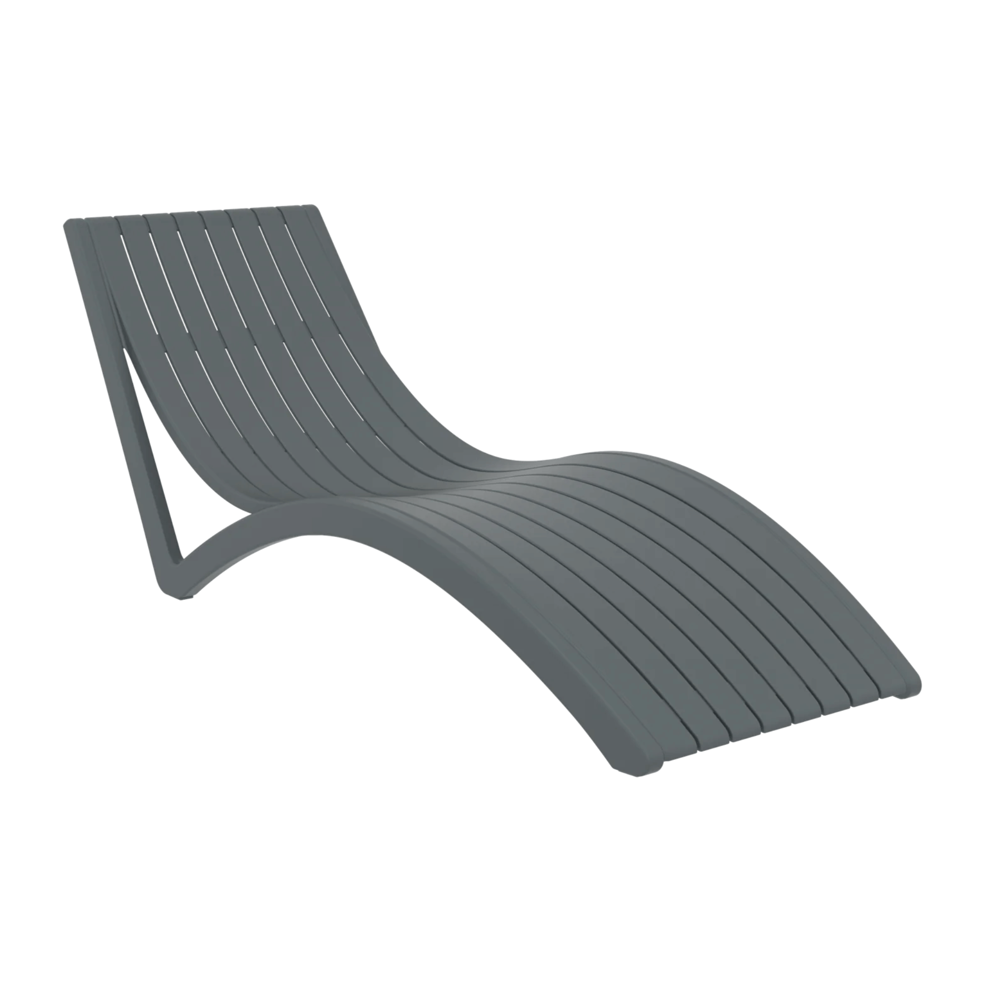 Siesta Slim Sunlounge - Anthracite - Commercial Grade