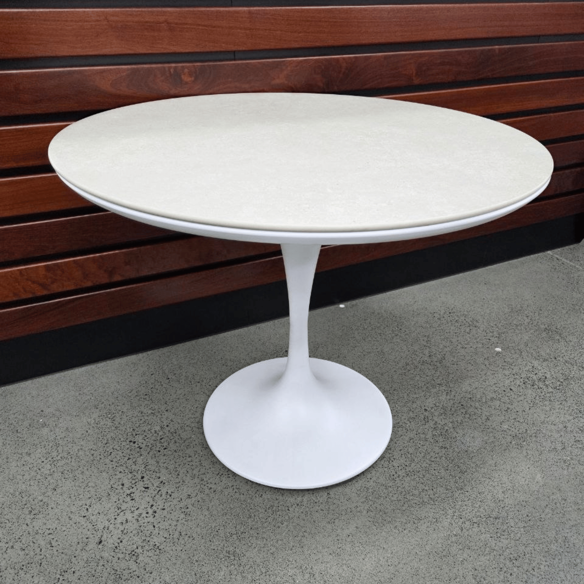 Tulip 90cm Round Dining Table - White
