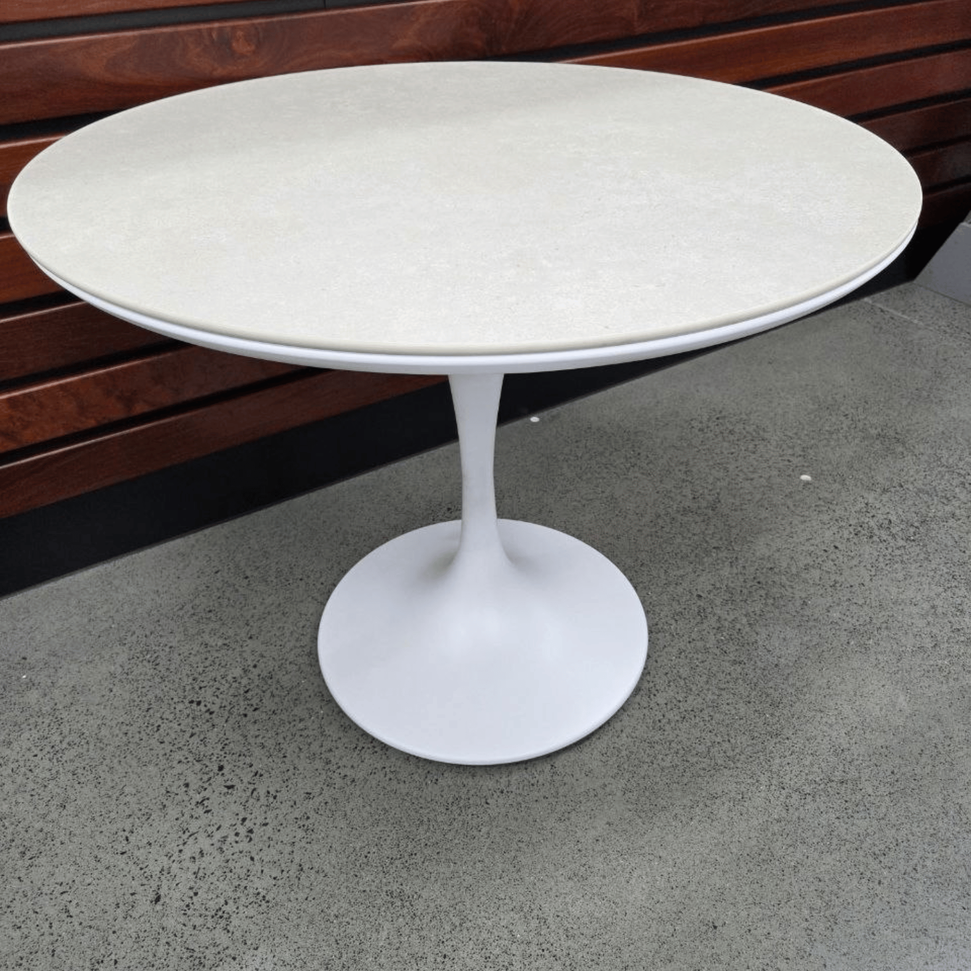 Tulip 90cm Round Dining Table - White
