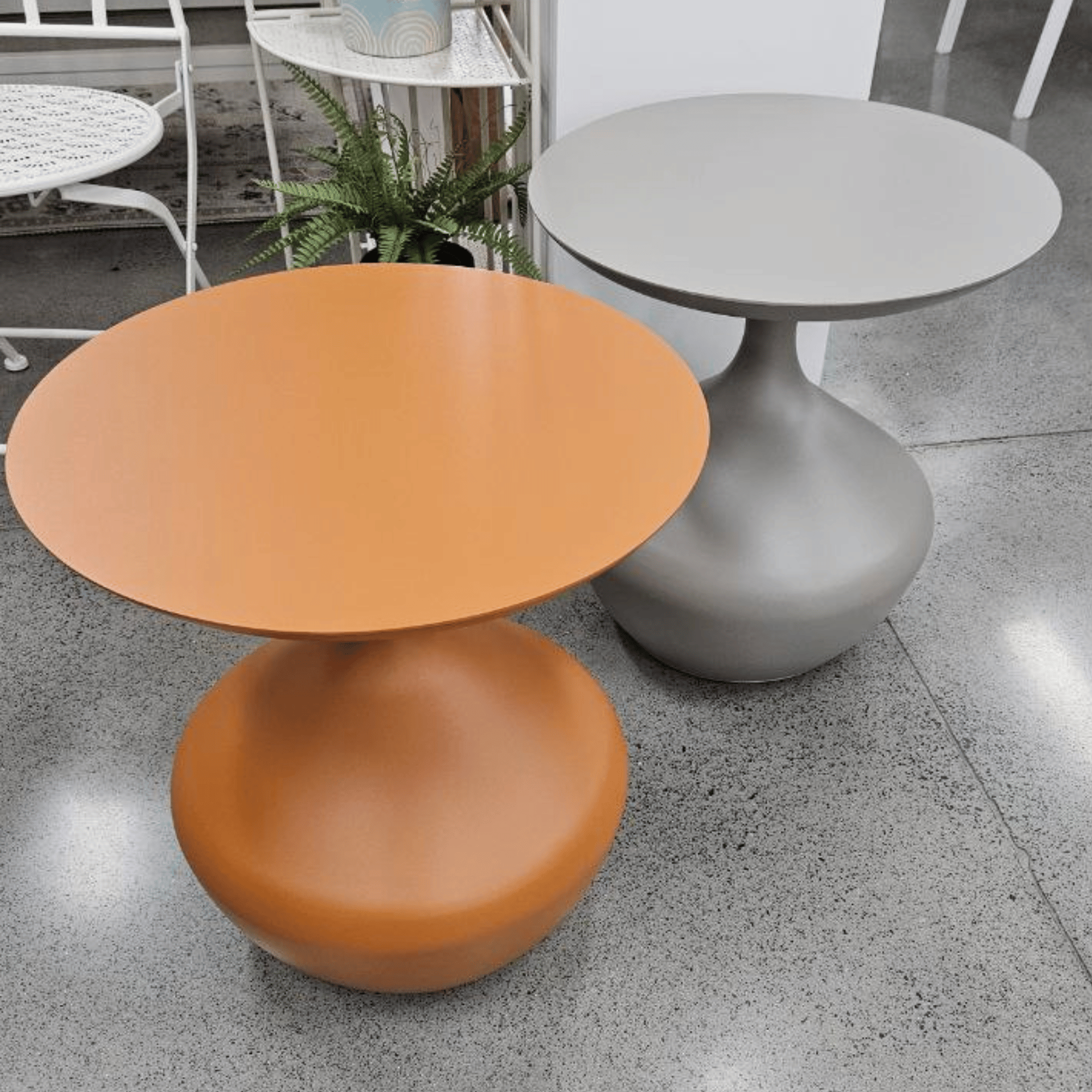 Ubud Aluminium Side Table 48cm Round - Black