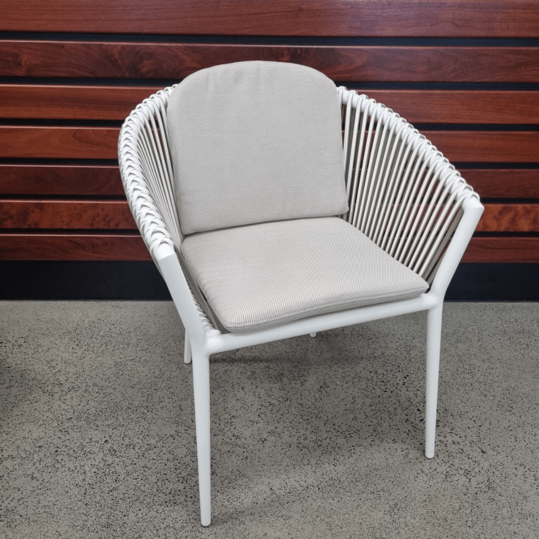 Artemis Outdoor Dining Chair - White Peapod - Lume Outdoor Living