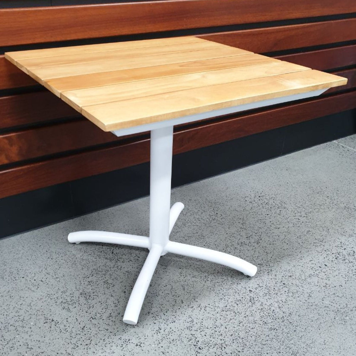 Aurora 60cm Square Side Table - White - Lume Outdoor Living
