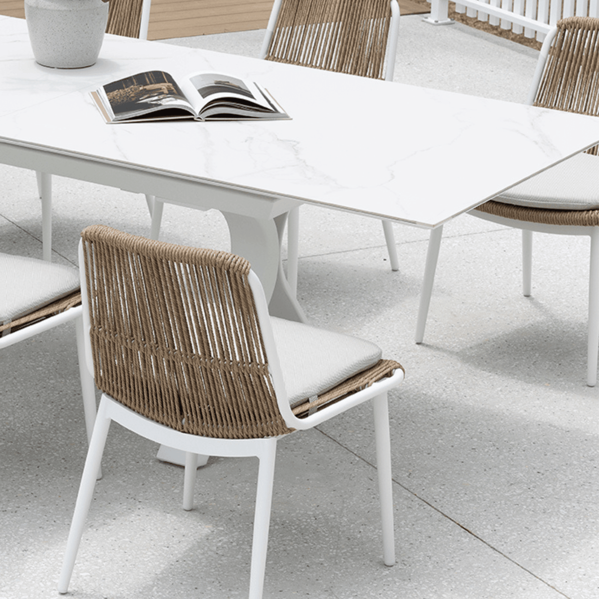 Carson & Arona 240-300x110cm 9pce Dining Setting - Lume Outdoor Living