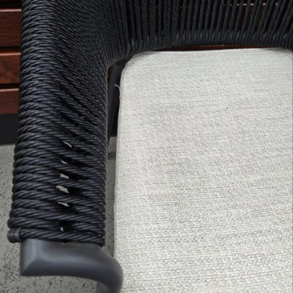 Celia Dining Chair - Charcoal/Black - Lume Outdoor Living