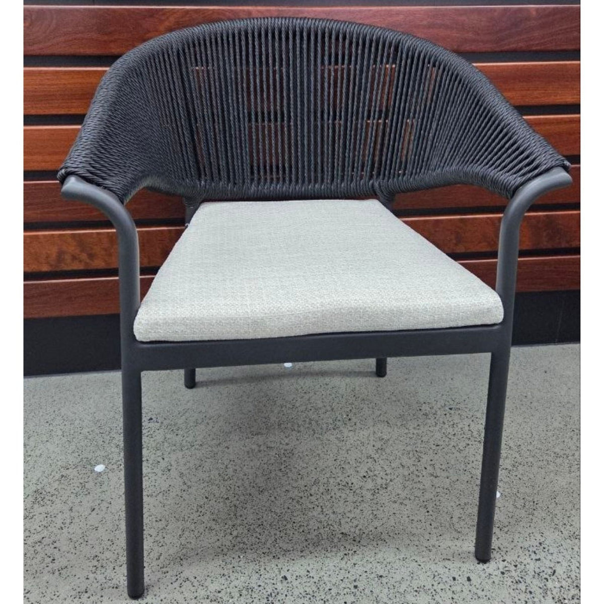 Celia Dining Chair - Charcoal/Black - Lume Outdoor Living
