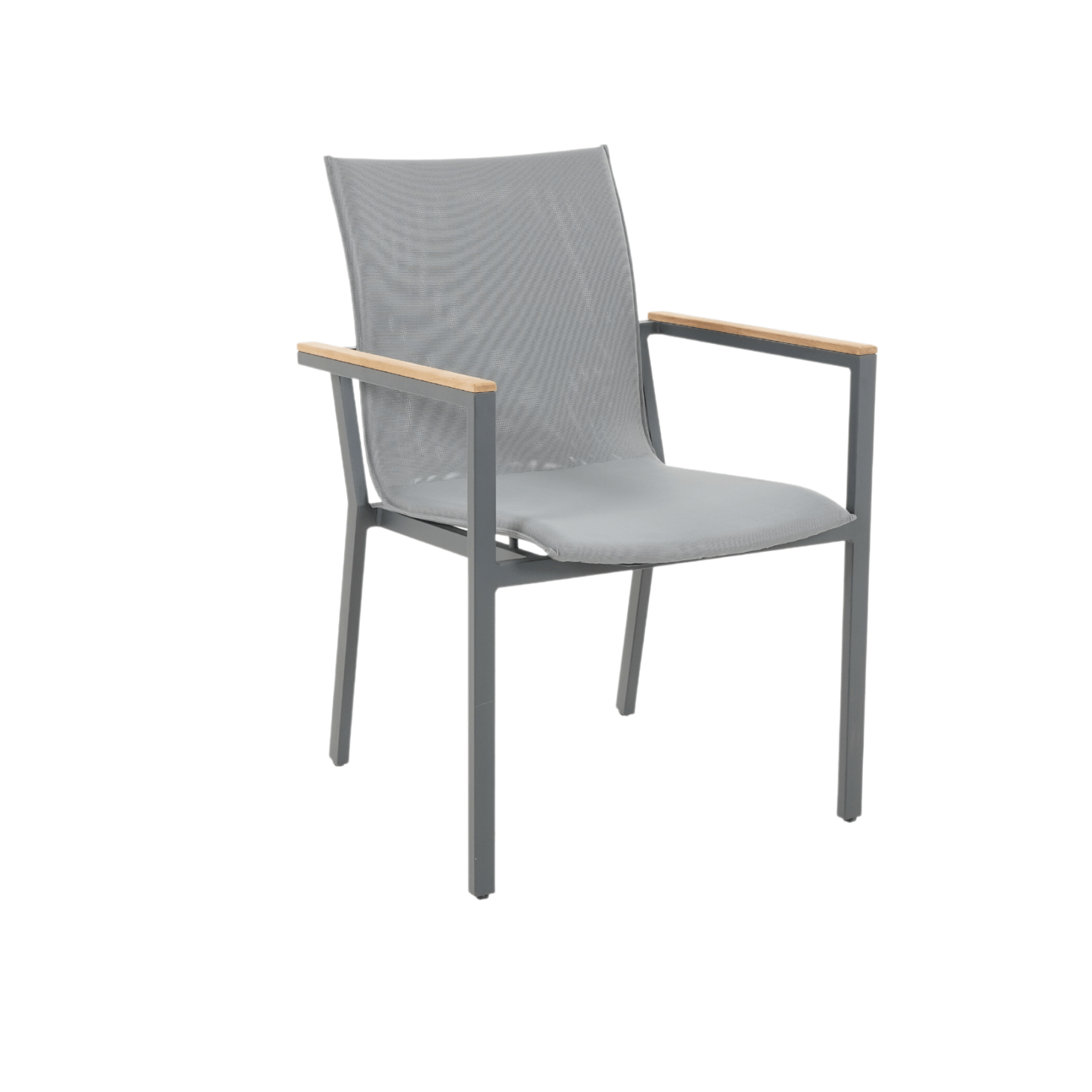 Cortez Outdoor Dining Chair - matt grey frame - Lume Outdoor Living