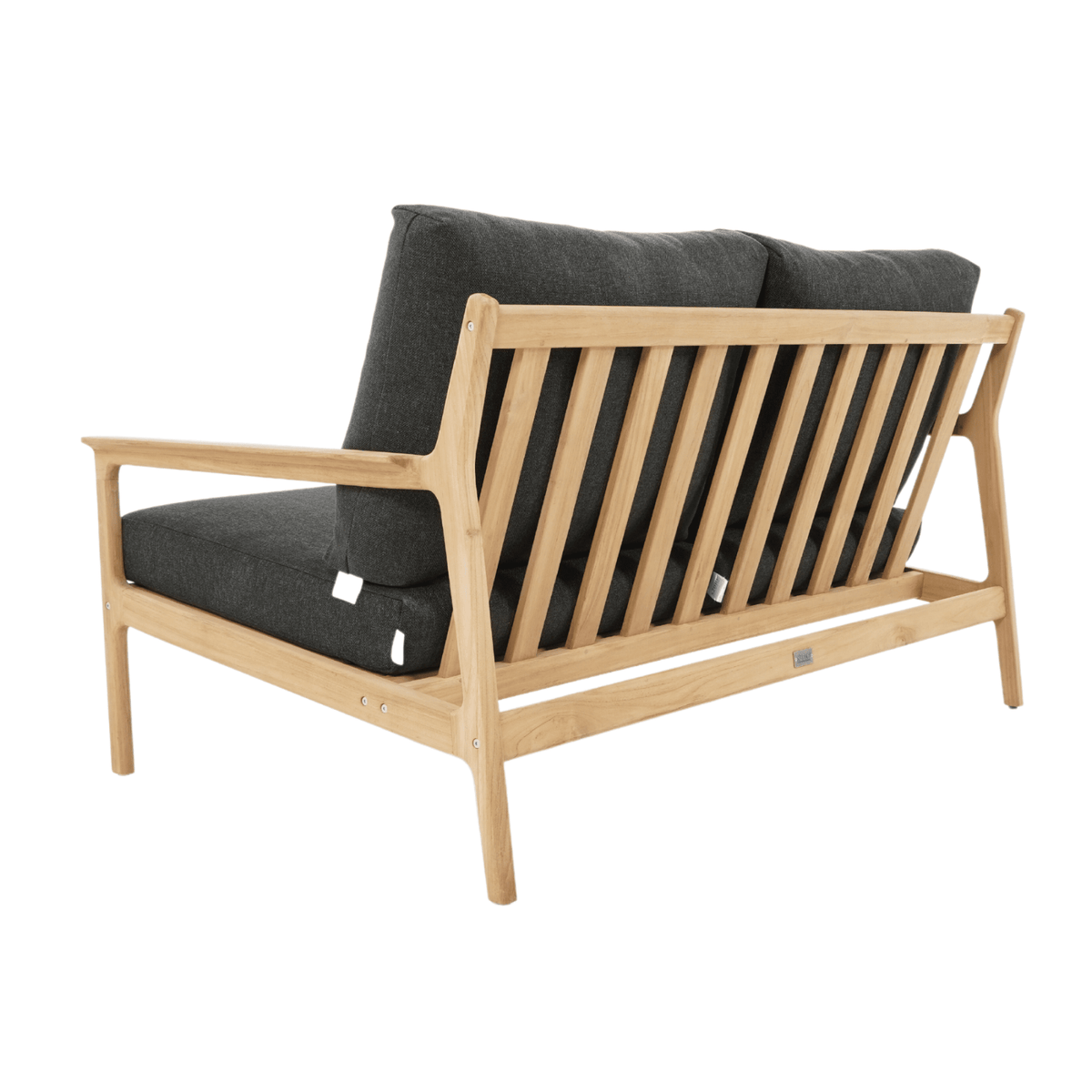 Cuba 2-Seater Lounge Chair - Black - Lume Outdoor Living
