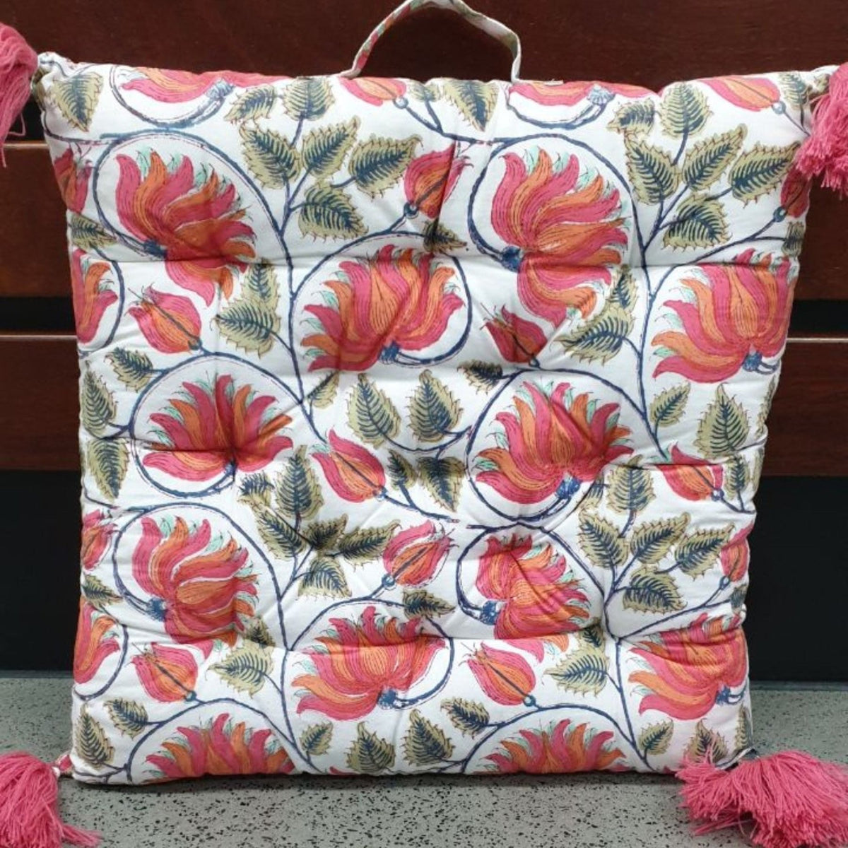 DWBH Chair Pad - Reversible - Musk Medallion - Lume Outdoor Living