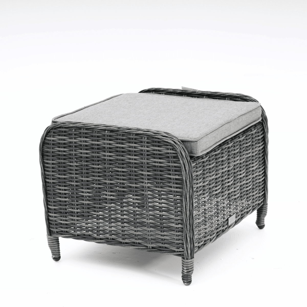 Eldorado Footstool - Castle Grey/Grey - Lume Outdoor Living