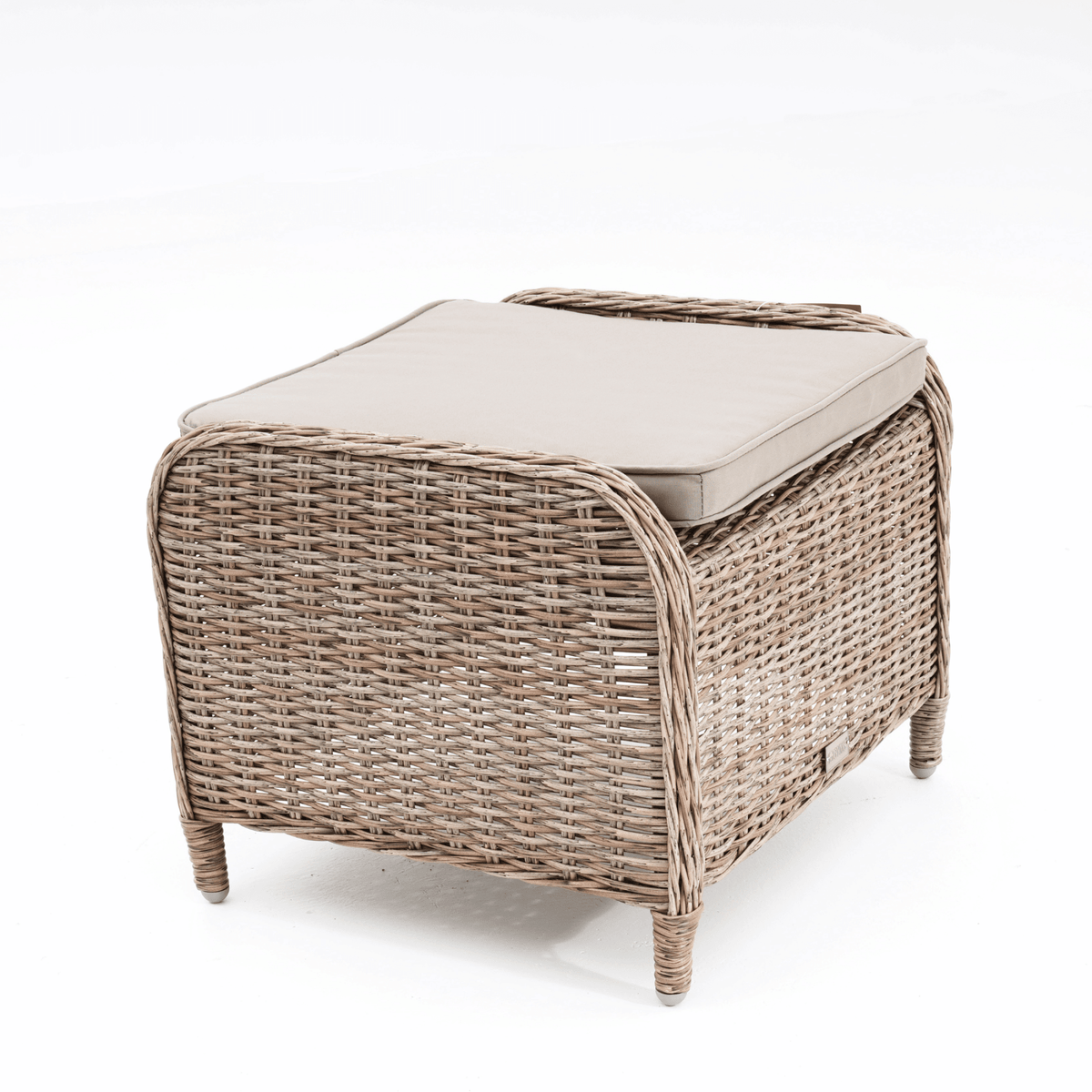 Eldorado Footstool - Marina/Taupe - Lume Outdoor Living