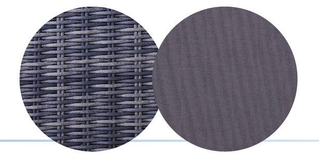 Eldorado wicker recliner with footstool - 2 piece outdoor lounge set - Lume Outdoor Living