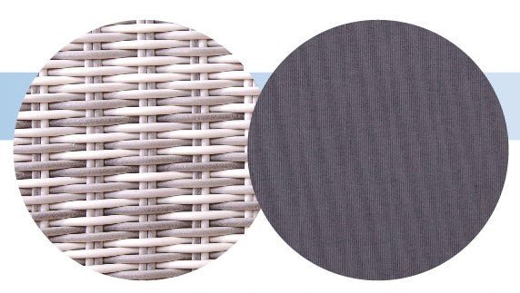 Eldorado wicker recliner with footstool - 2 piece outdoor lounge set - Lume Outdoor Living