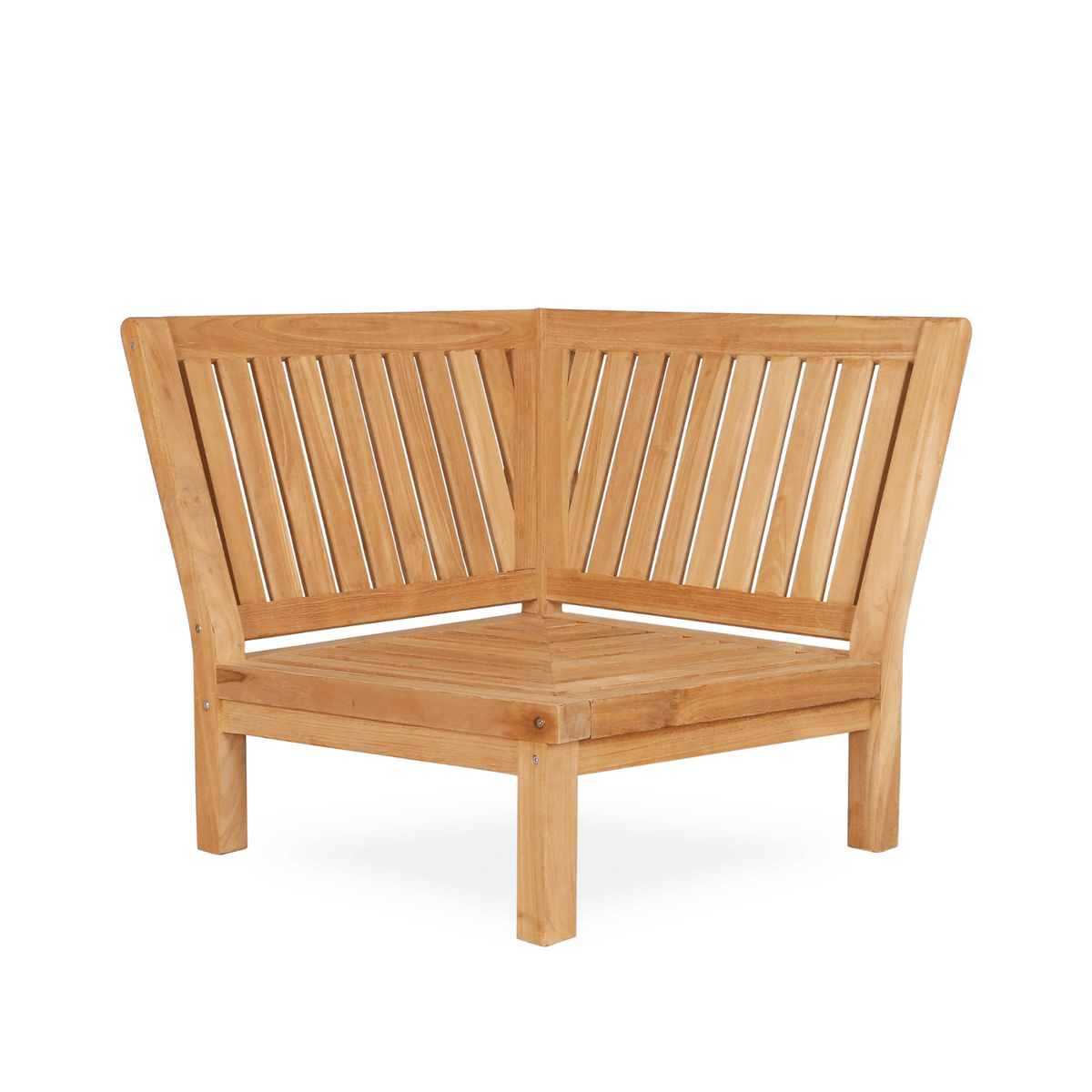 Fiji Corner Single Lounge Chair - Modular - Teak/Dove - Lume Outdoor Living