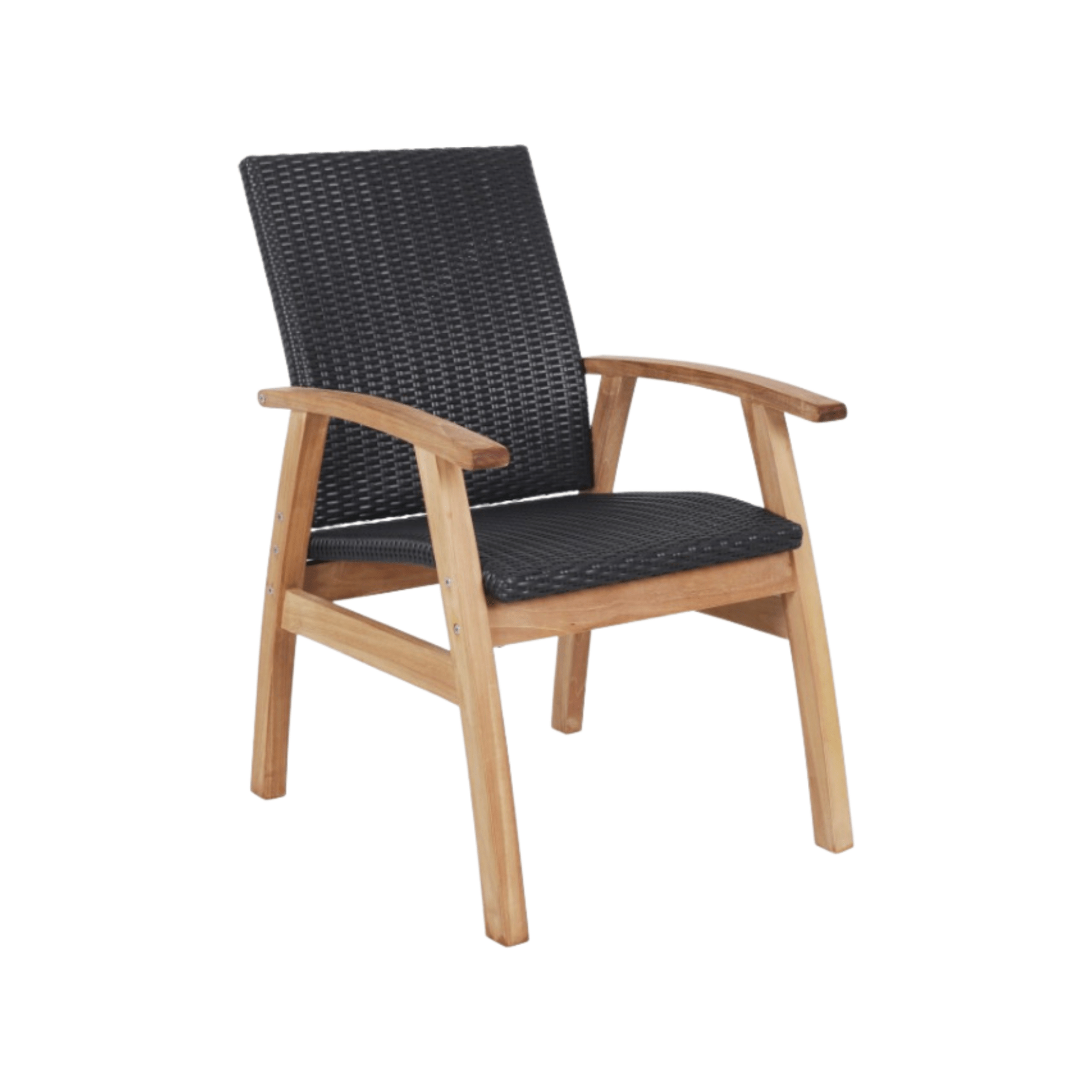 Flinders teak and wicker outdoor dining chair - 3 wicker options - Lume Outdoor Living