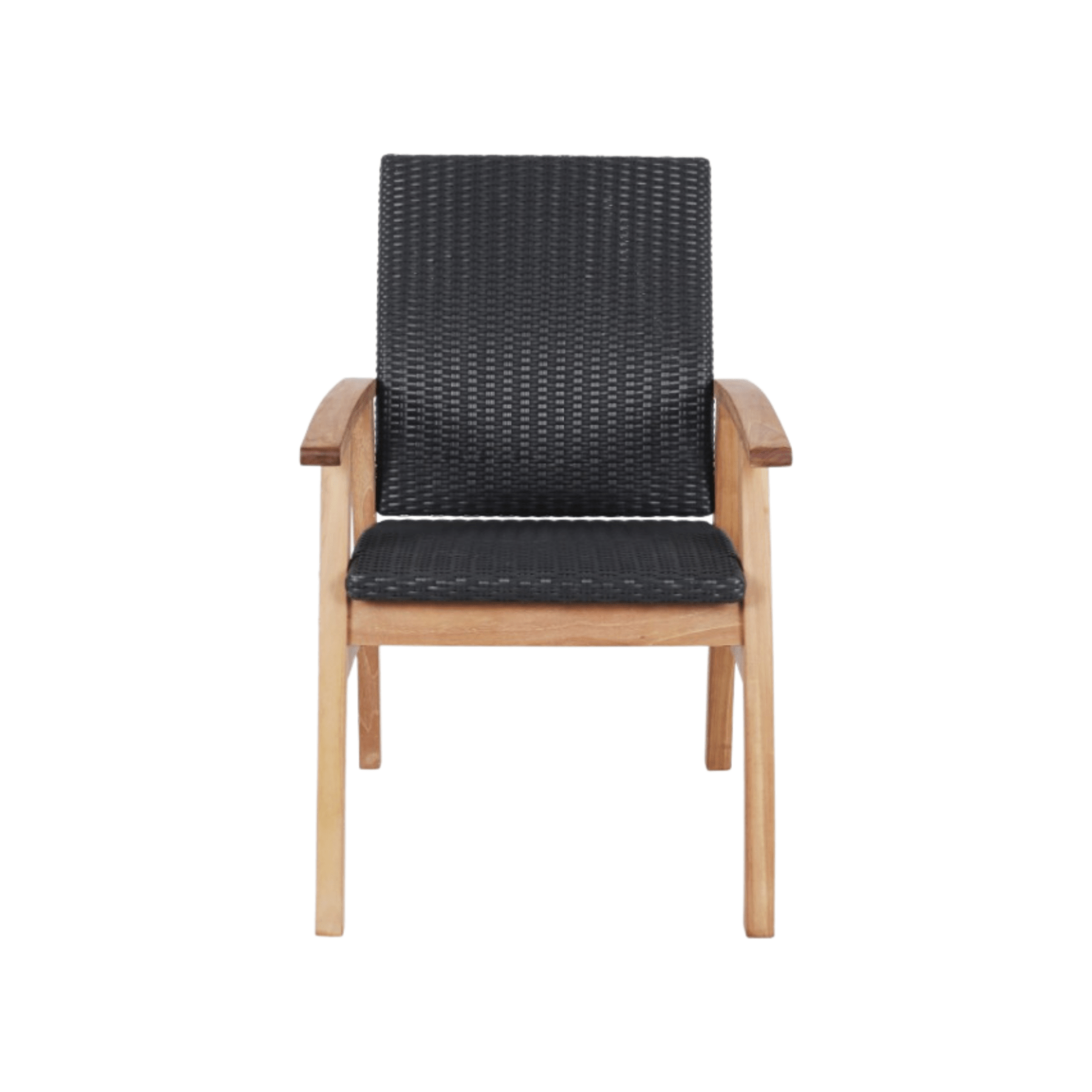 Flinders teak and wicker outdoor dining chair - 3 wicker options - Lume Outdoor Living