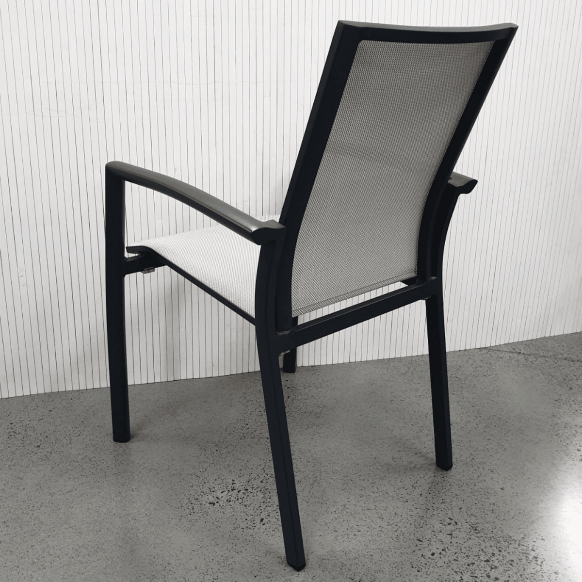 Florida Dining Chair - Charcoal/Beige - Lume Outdoor Living